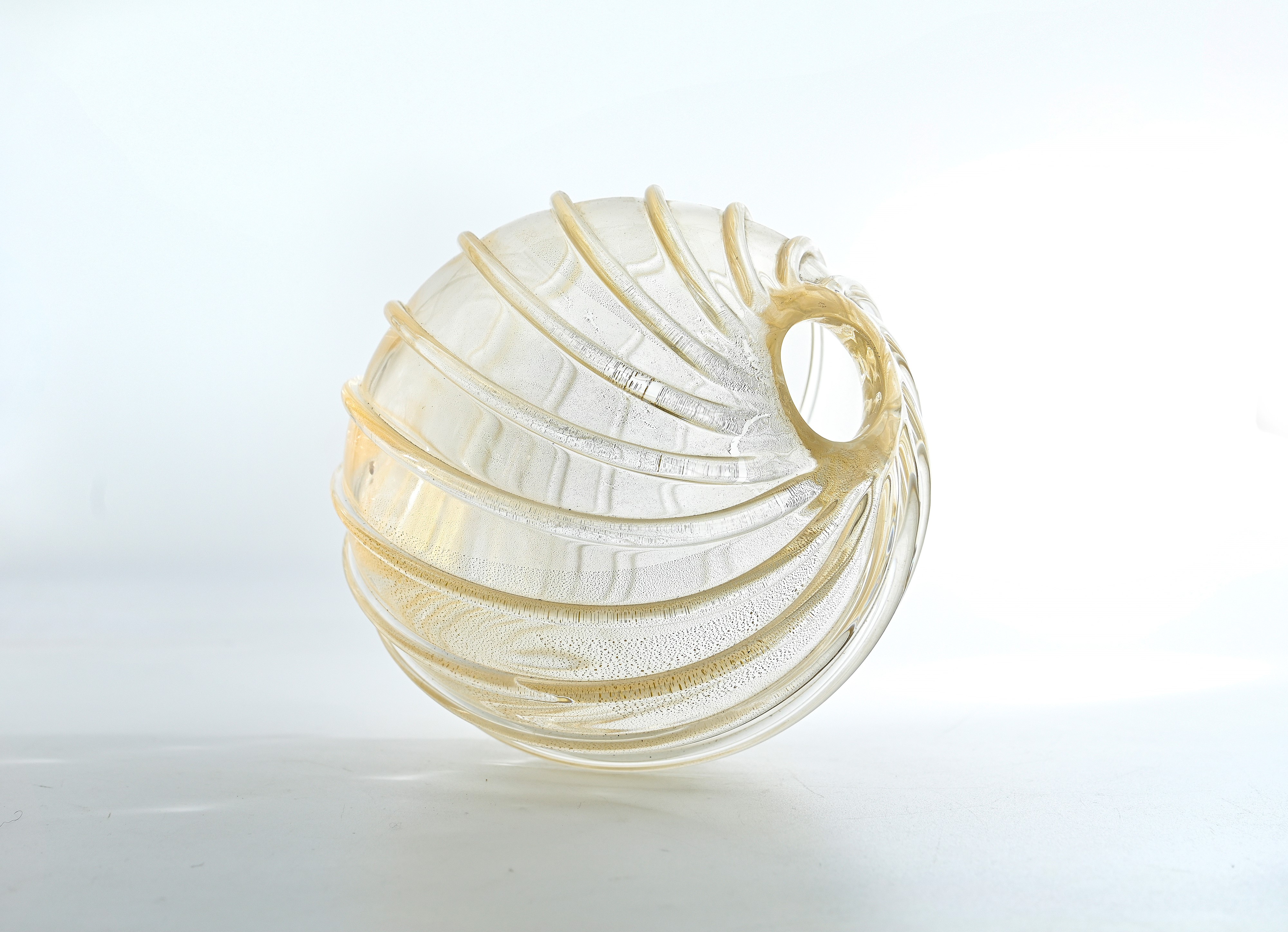 Coppia di sfere in vetro di Murano