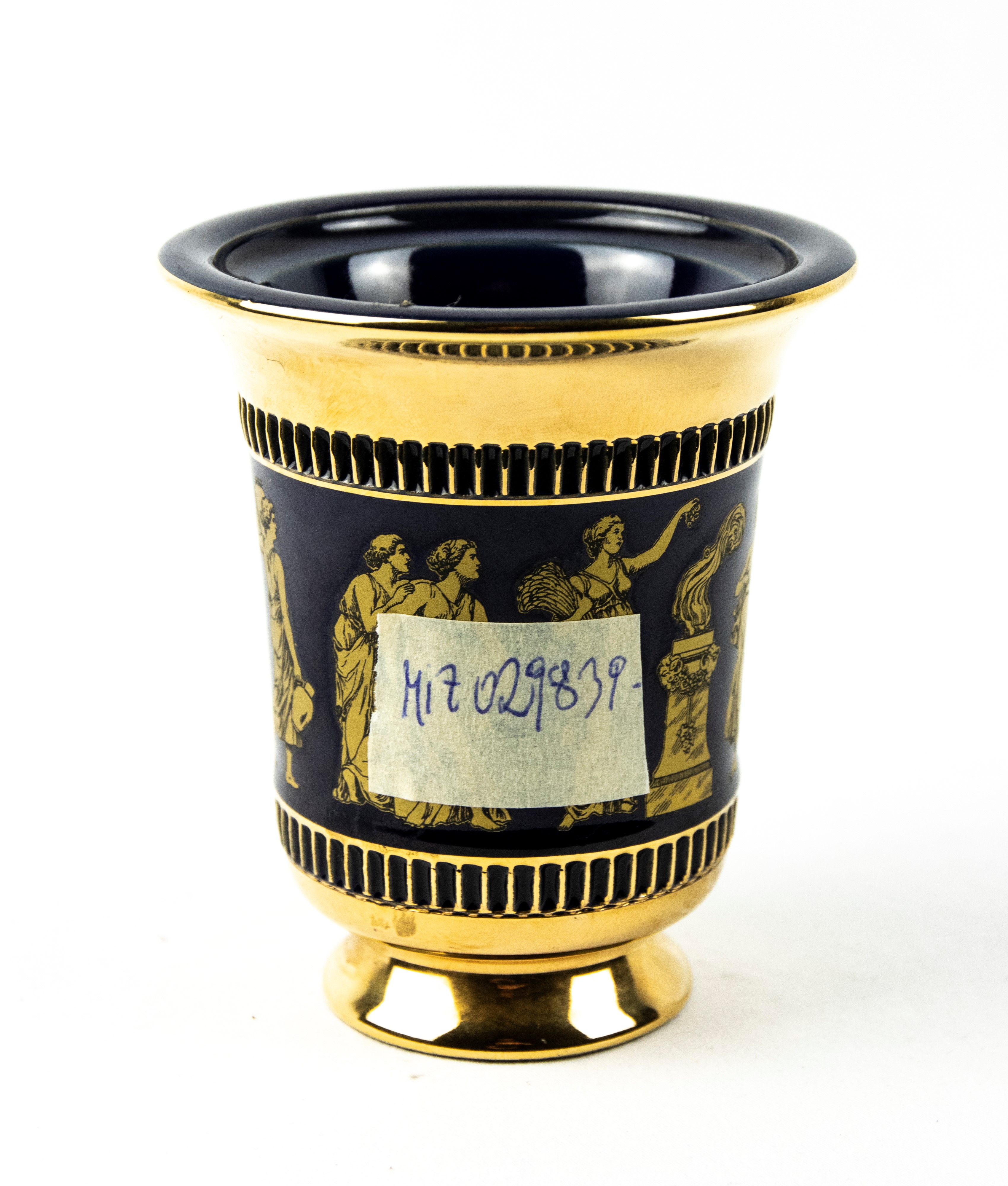 Piccolo Vaso Dorato e Blu