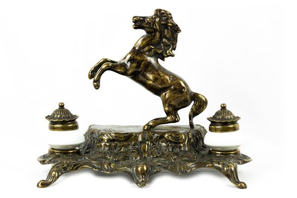 Bronze Inkwell