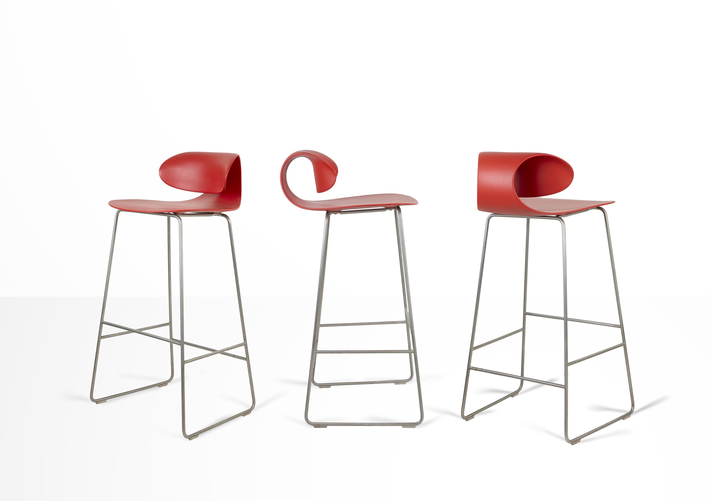 Set di 7 Panche Maxima Rosse