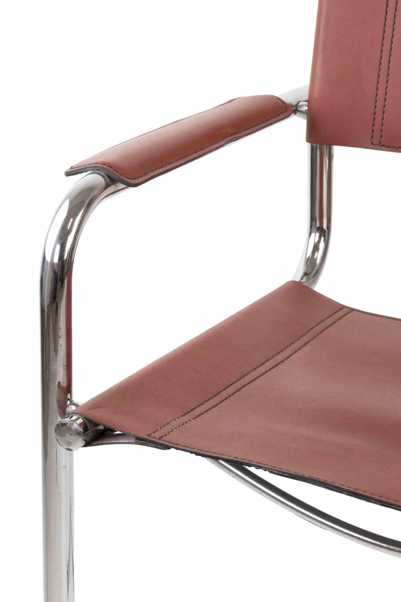 Set di 4 sedie vintage S34 Cognac