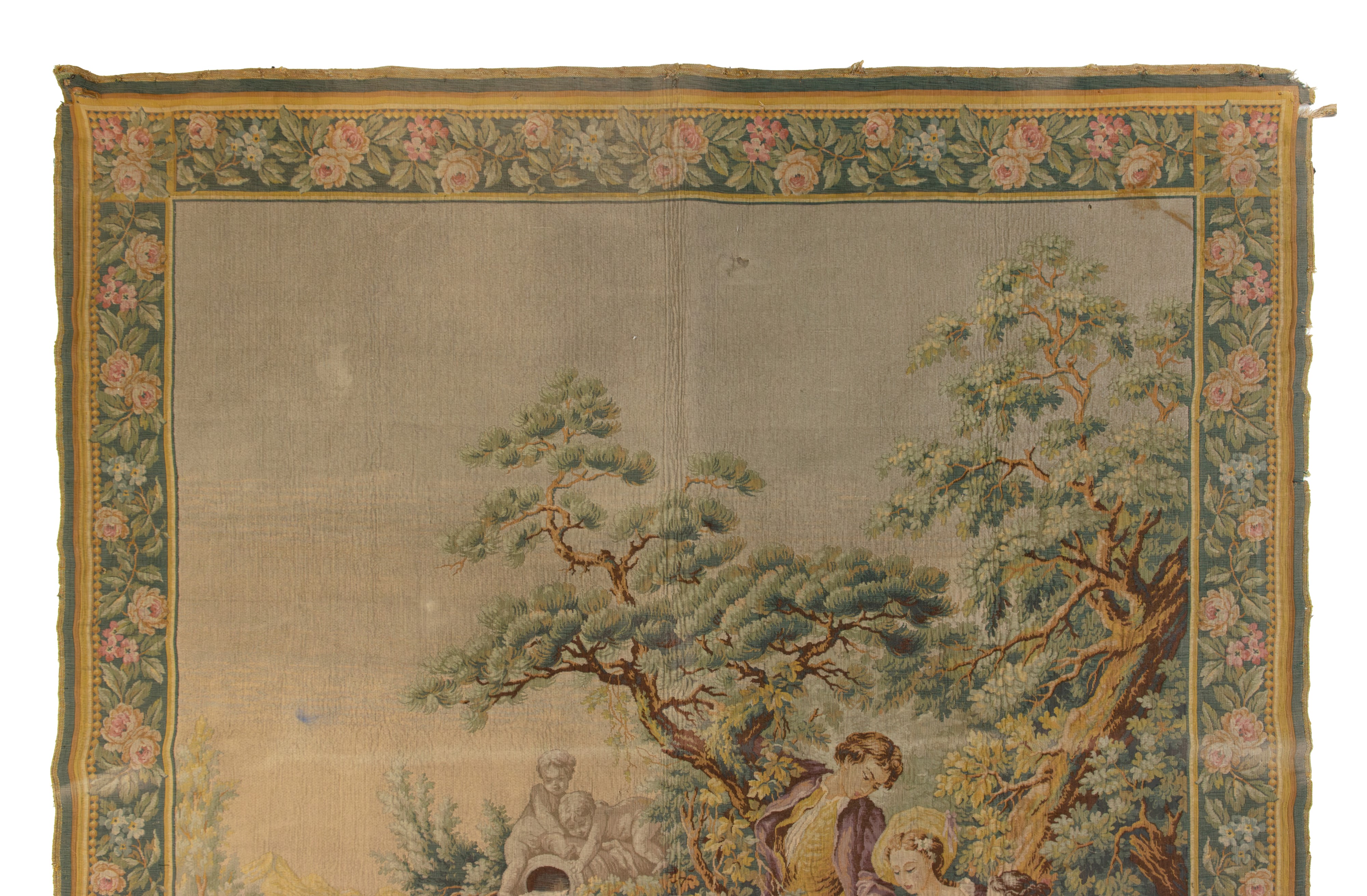 Arazzo D'epoca con Scena Bucolica