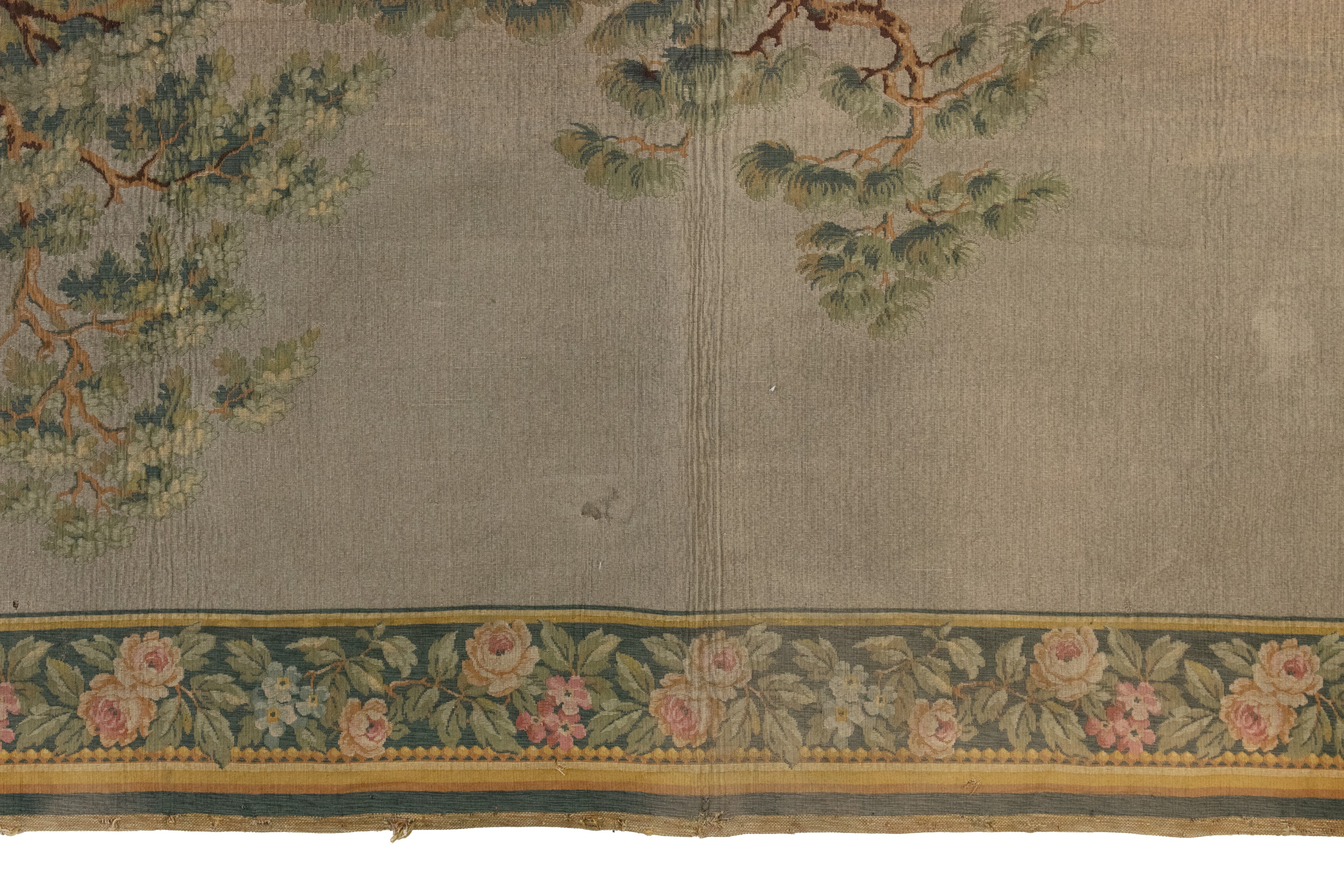 Arazzo d'epoca con scena bucolica