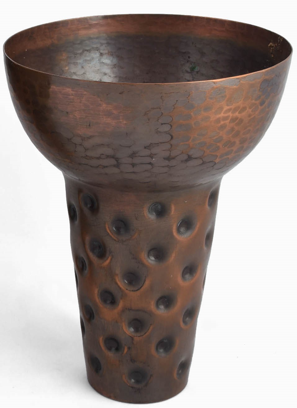 Coppia di vasi in rame