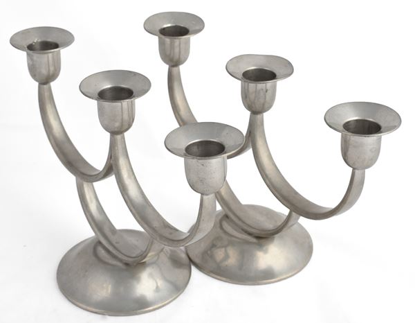 Pair of Art Déco Candlestick