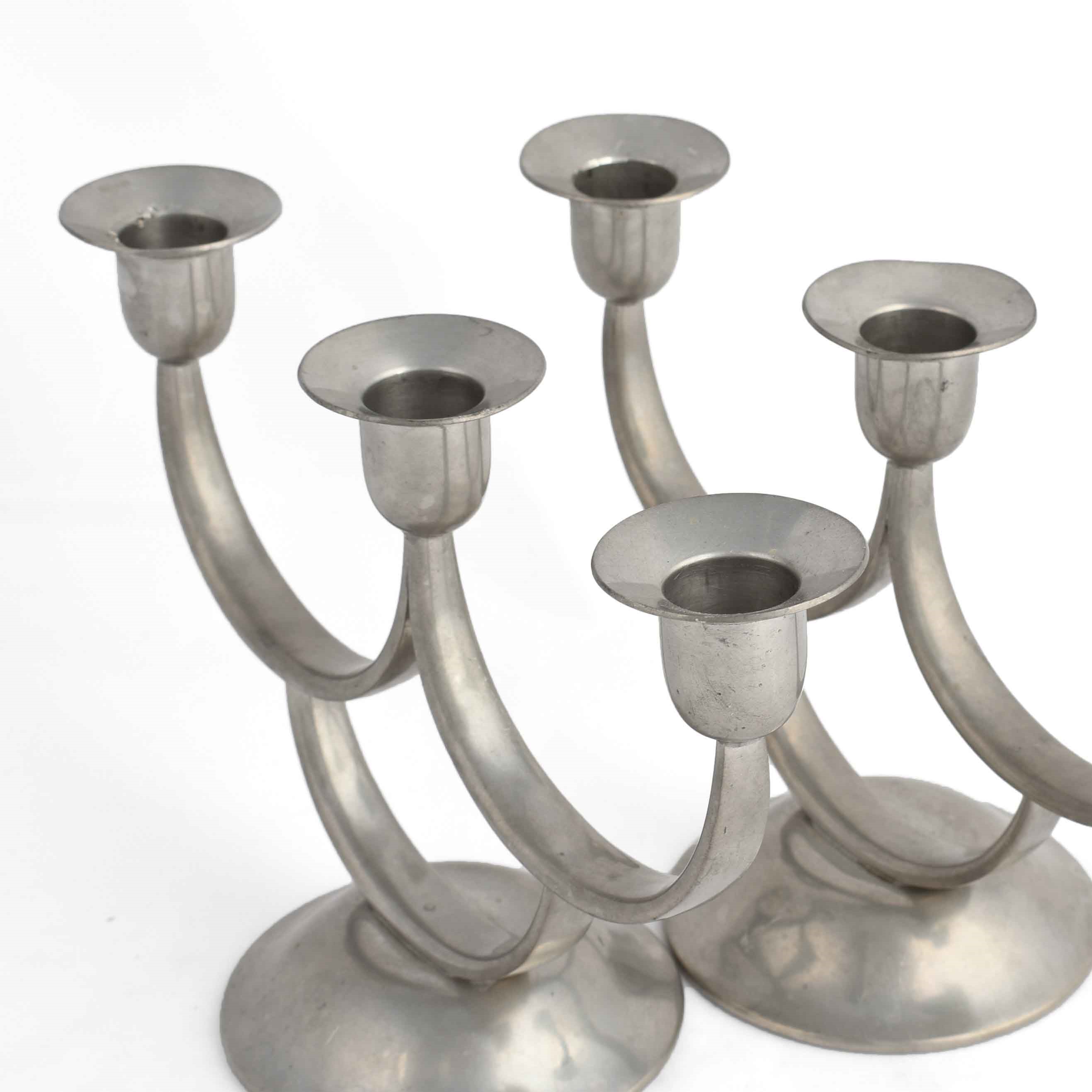 Coppia di candelieri Art Déco