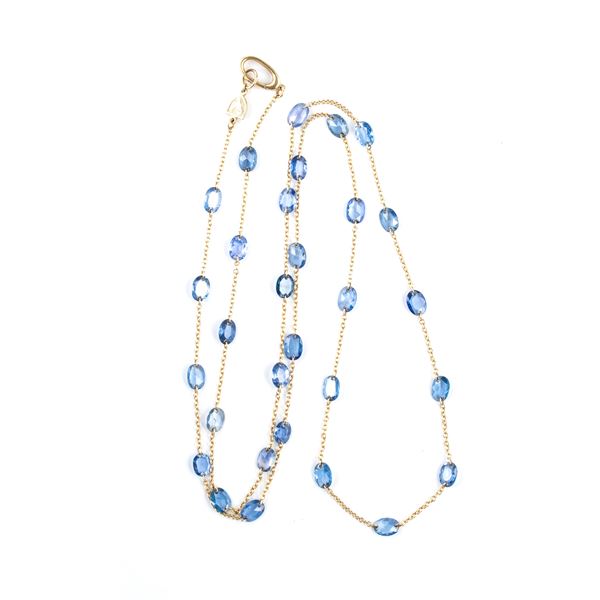 CHANTECLER - CAPRI collection: blue sapphire gold necklace 