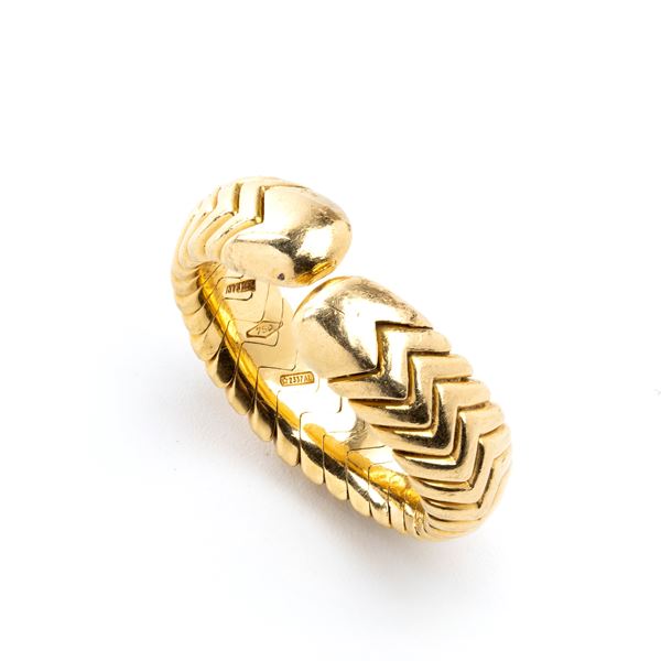 BULGARI - SPIGA collection: gold band ring