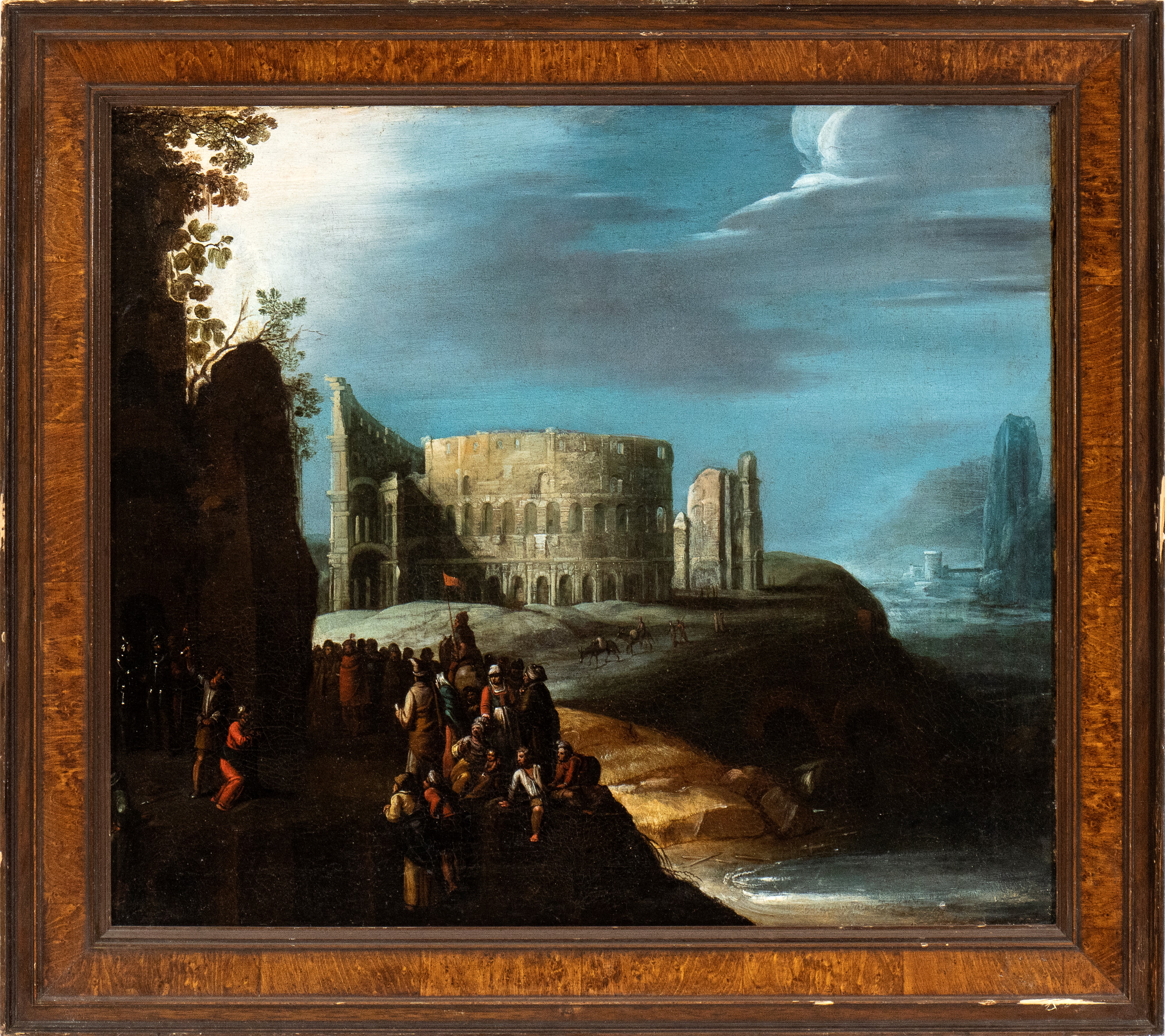 Scena di decollazione davanti al Colosseo (Martirio di San Restituto?)