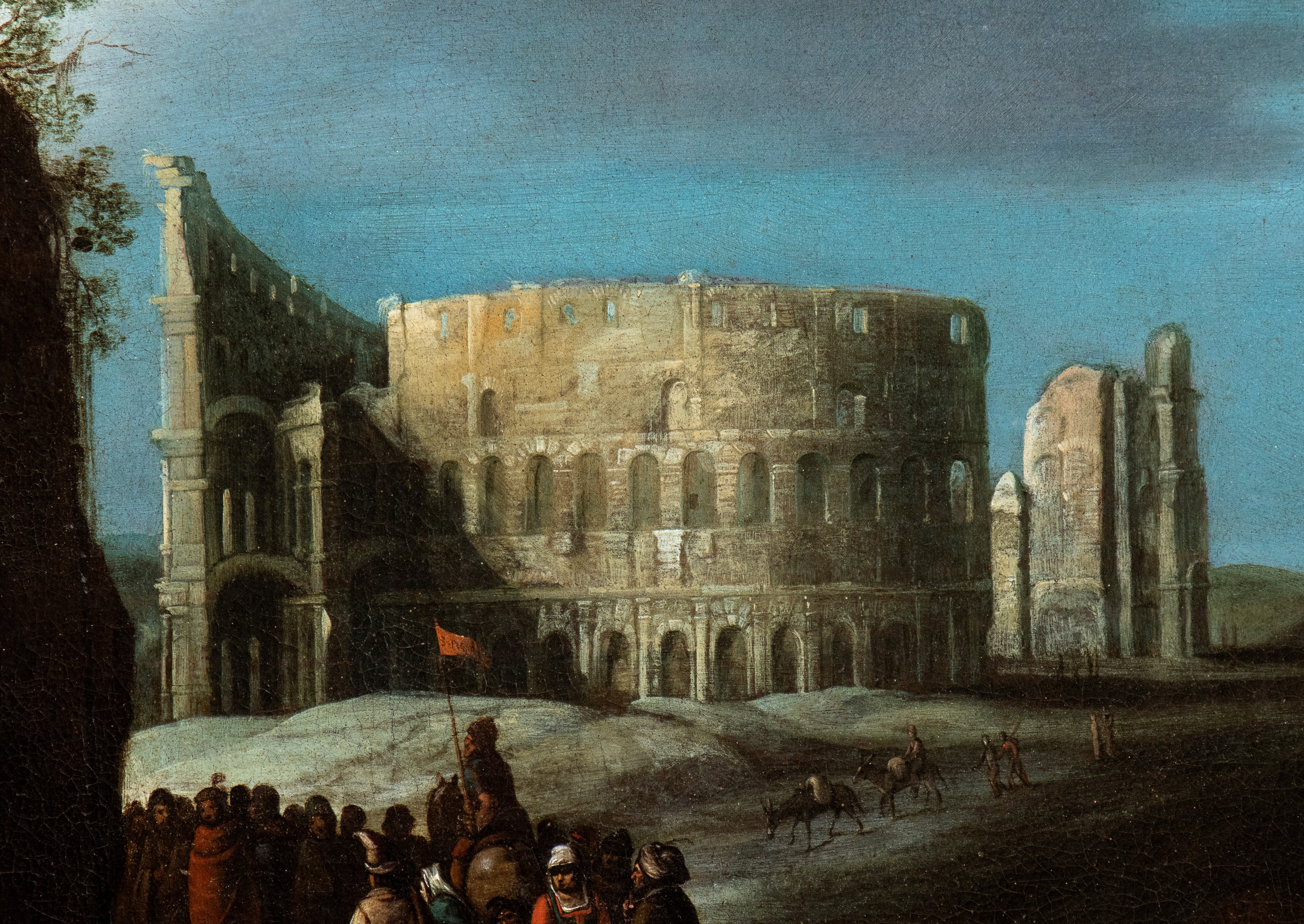 Willem Van Nieulandt II - Scena di Decollazione Davanti al Colosseo (martirio di San Restituto?)