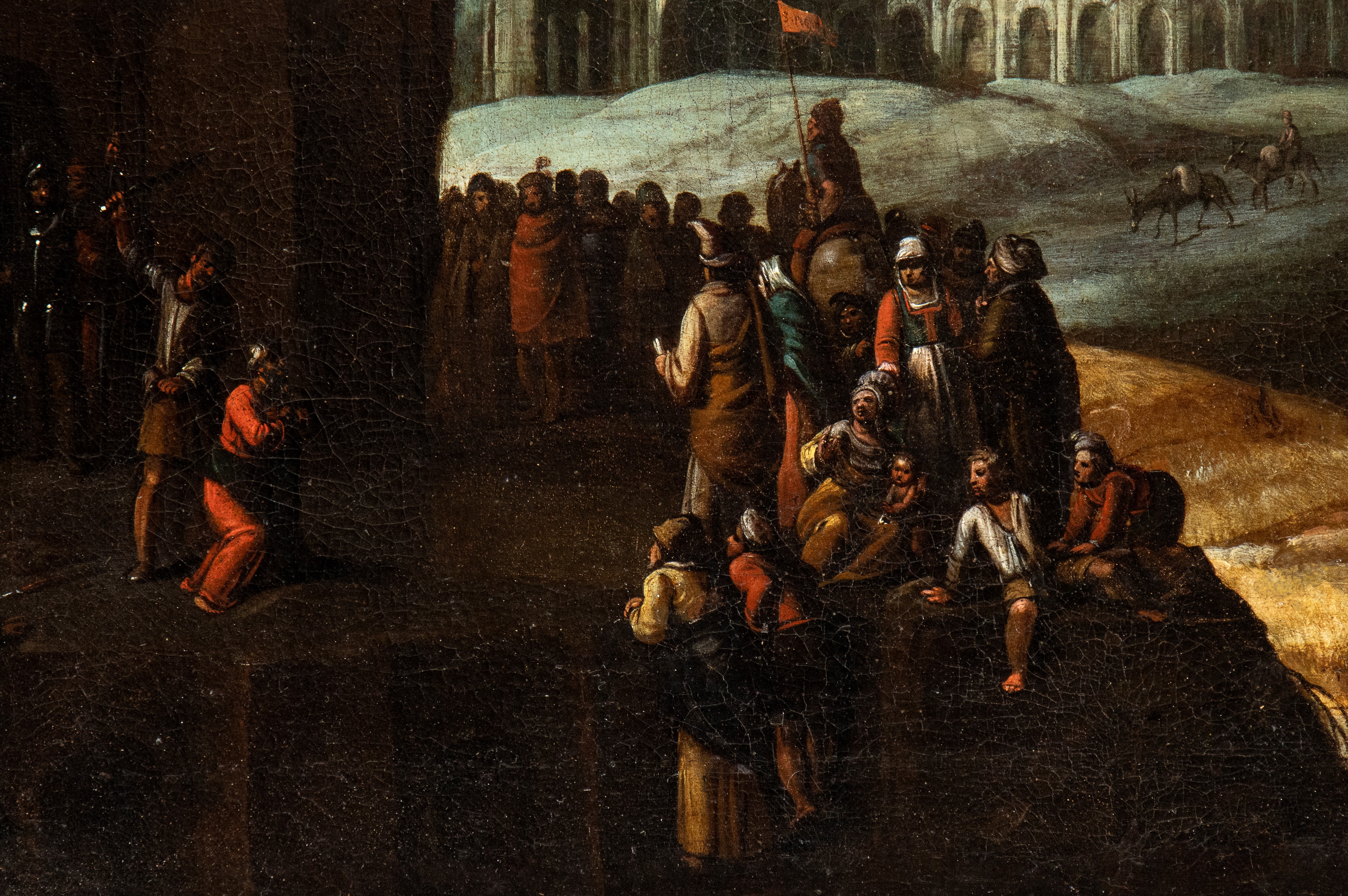 Willem Van Nieulandt II - Scena di Decollazione Davanti al Colosseo (martirio di San Restituto?)