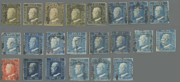 Sicily - Small set  - Auction Stamps and Postal History - Bertolami Fine Art - Casa d'Aste