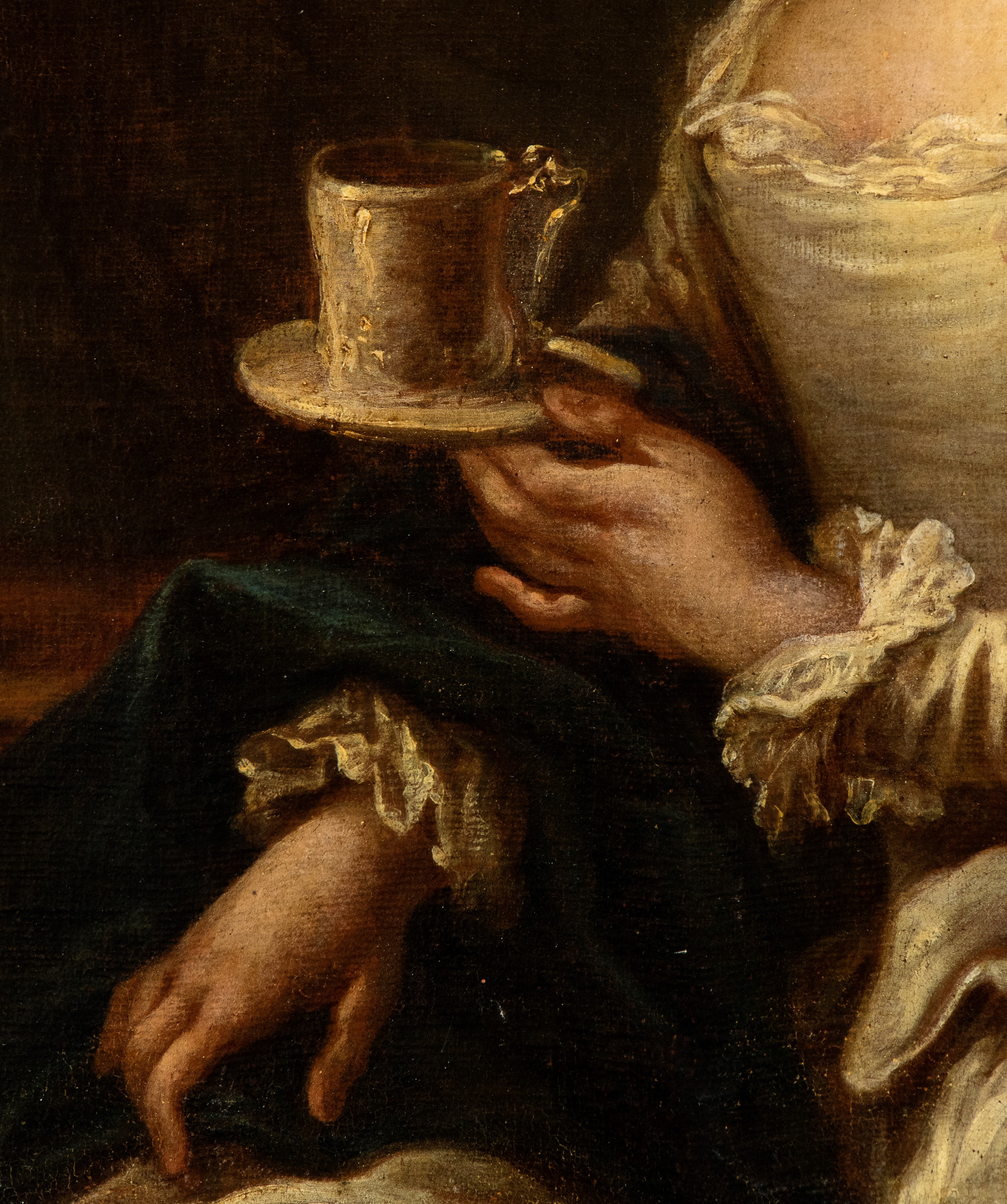 Francesco Fontebasso - Ritratto di Dama con Tazza da Tè