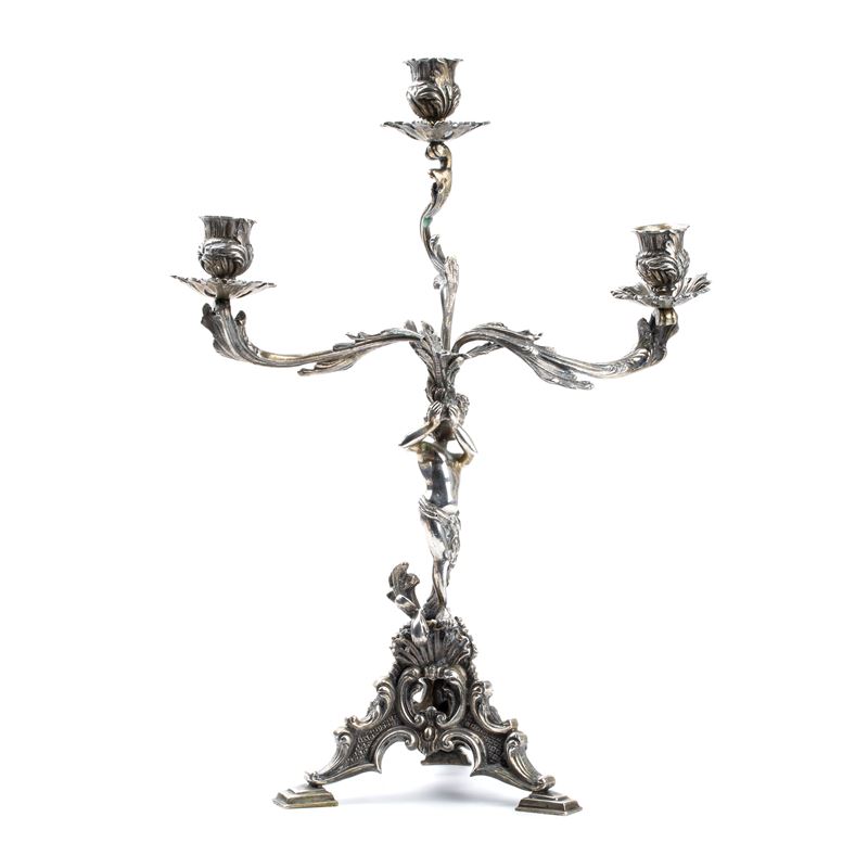Candelabro in argento