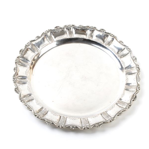 Solid silver tray