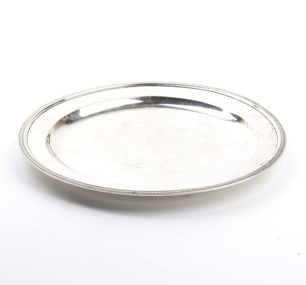 Piatto italiano in argento