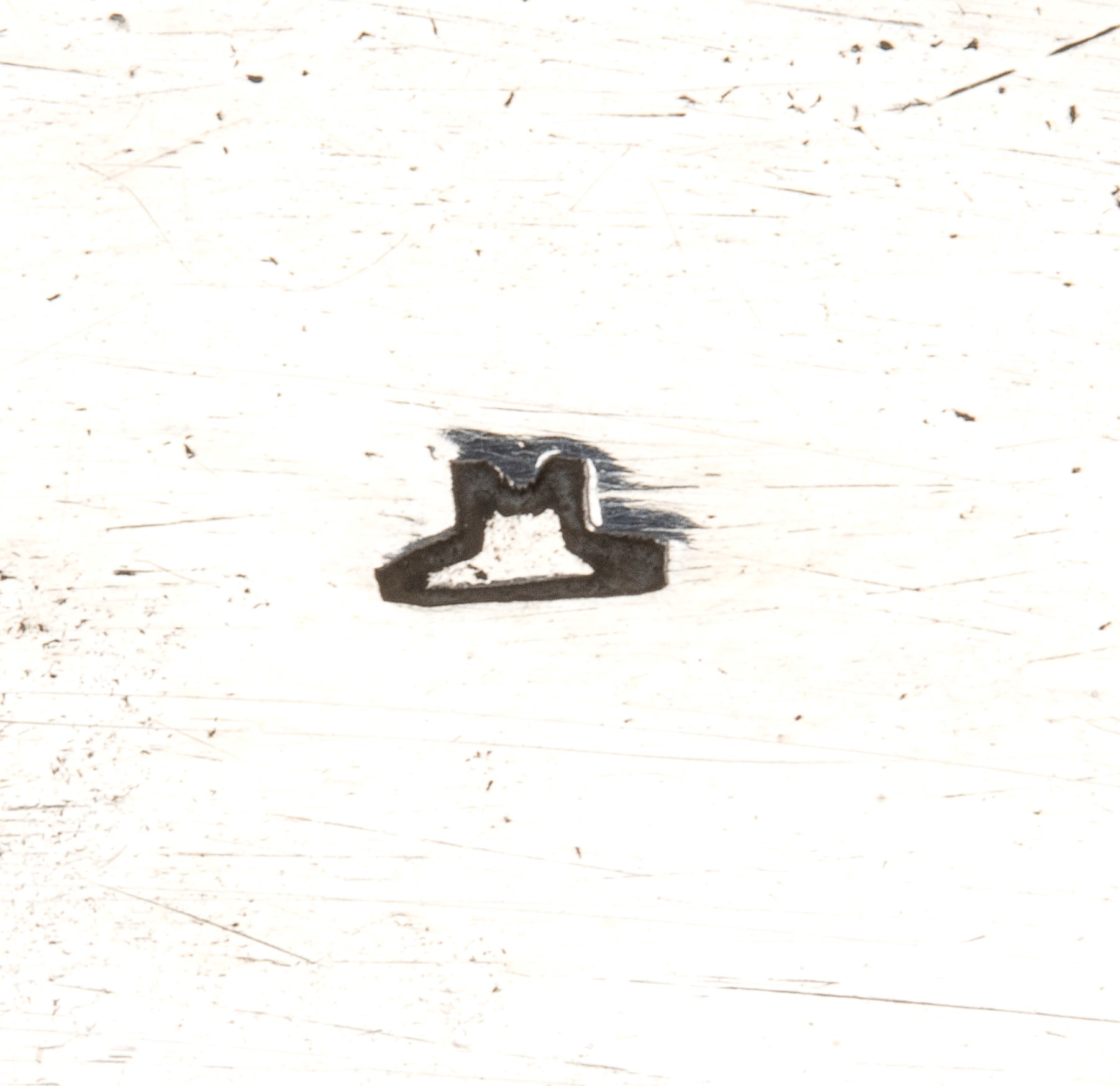 Anonimo, Piatto italiano in argento, stile Impero, punzonato