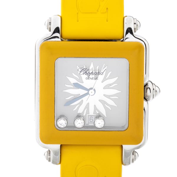 CHOPARD - Happy Sport Collection: steel wristwatch