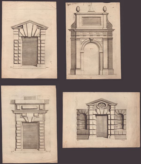 Giovanni Battista Coriolano - Four Porticoes