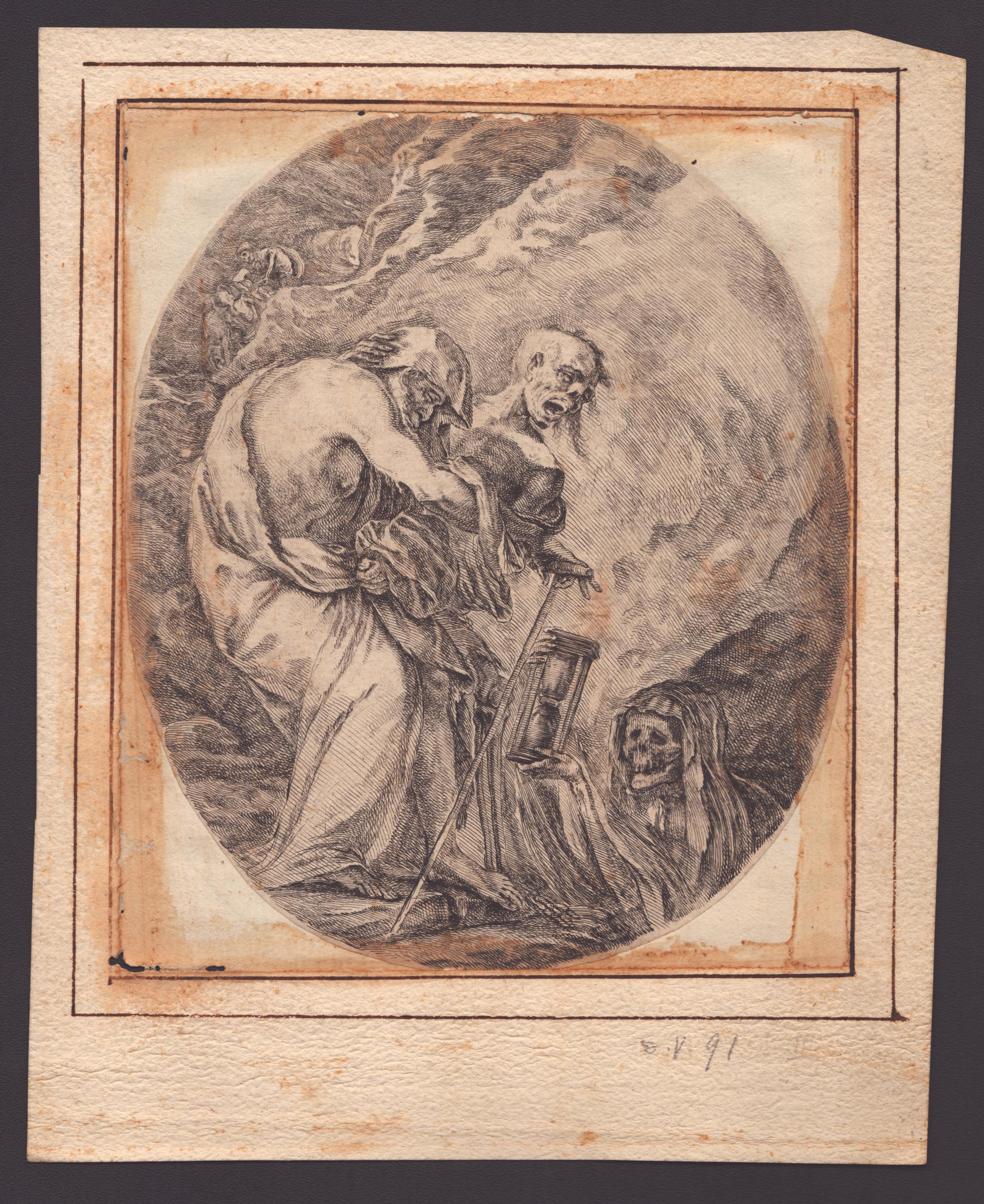 Stefano della Bella - La Morte con un Bambino | la Morte con una Giovane Donna | la Morte e un An...