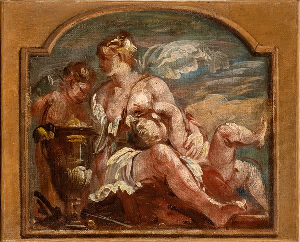 Artista veneto, XVIII secolo - The Allegory of Charity