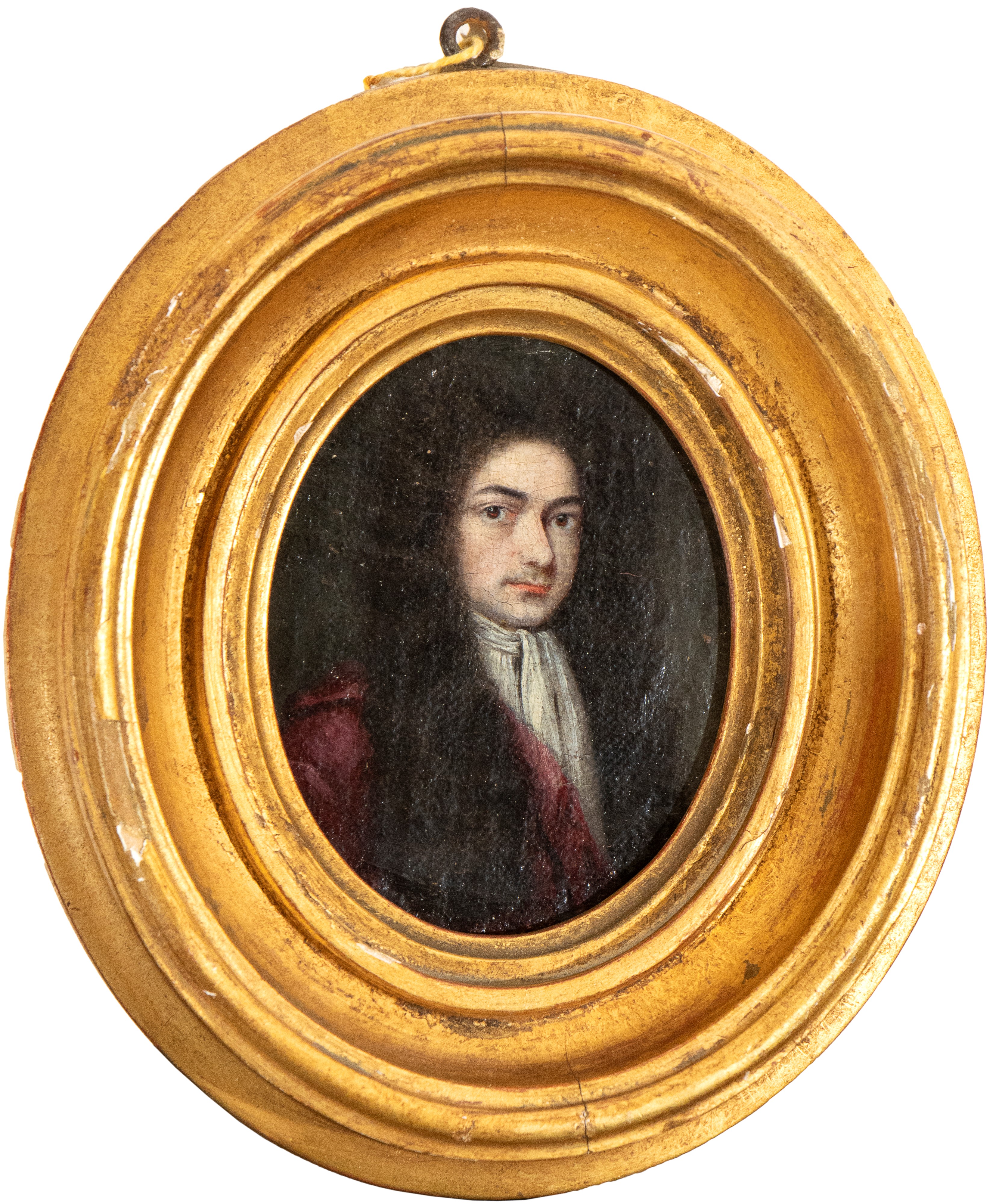 Artista Francese, XVIII Secolo - Ritratto di Gentiluomo in Abito Rosso