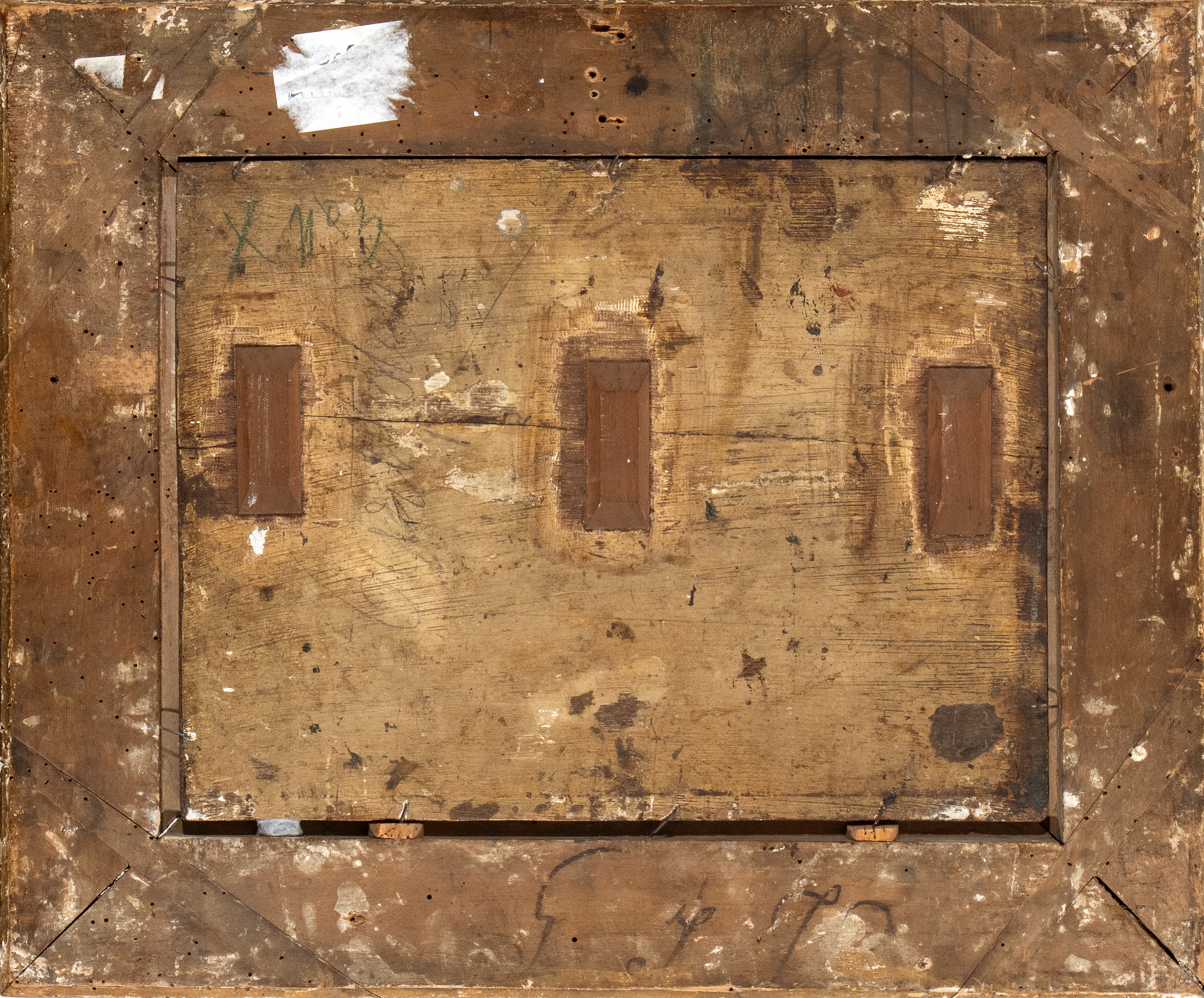 Paesaggio con ruderi, roccaforte e figure