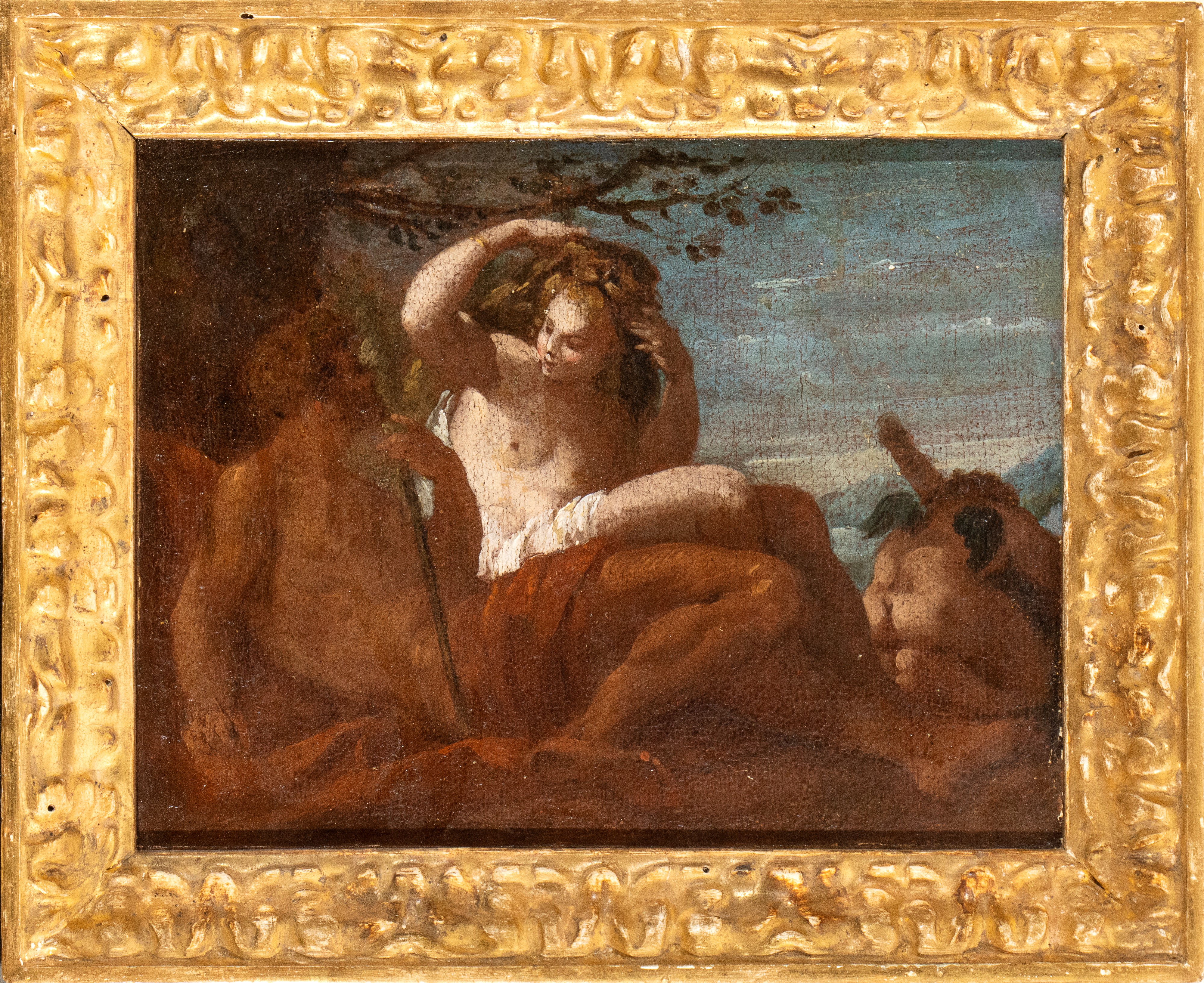 Artista Veneto, XVIII Secolo - Ercole e Onfale