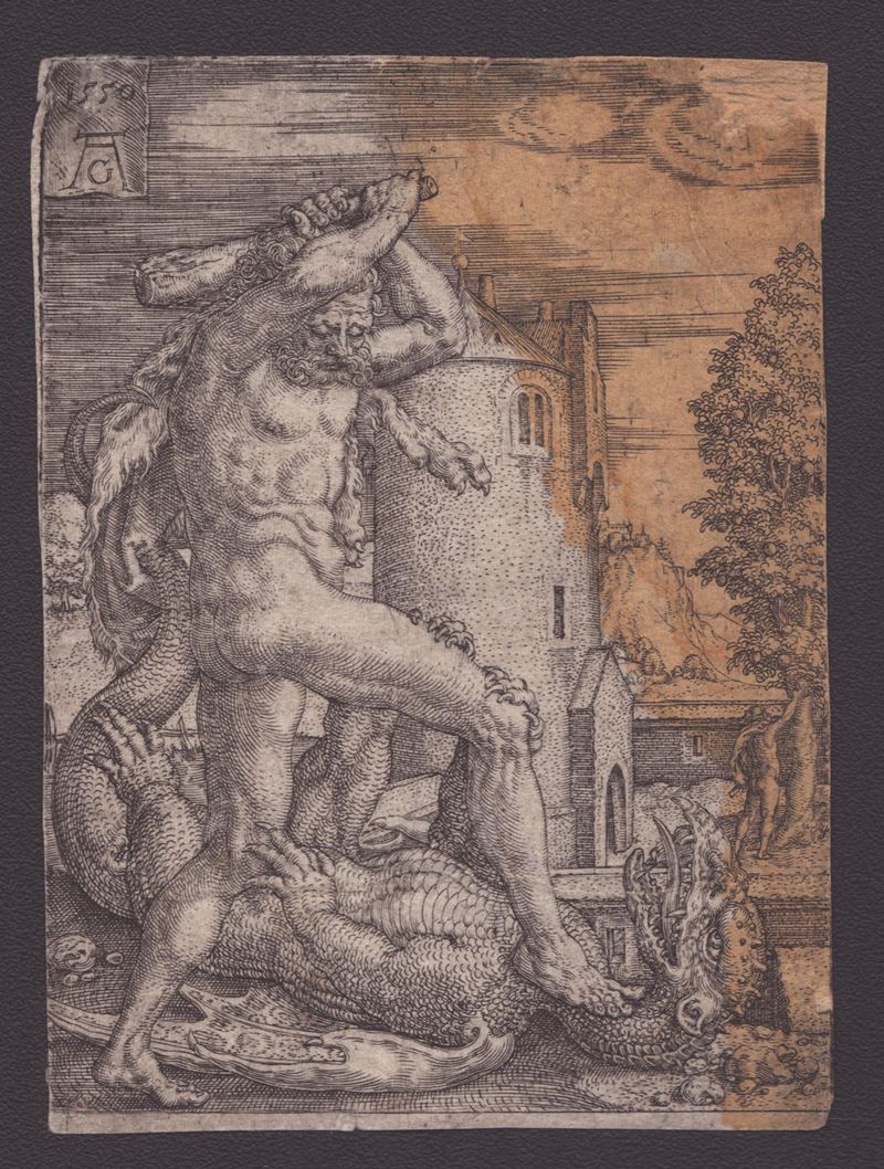 Heinrich Aldegrever - Ercole Uccide il Drago Ladone