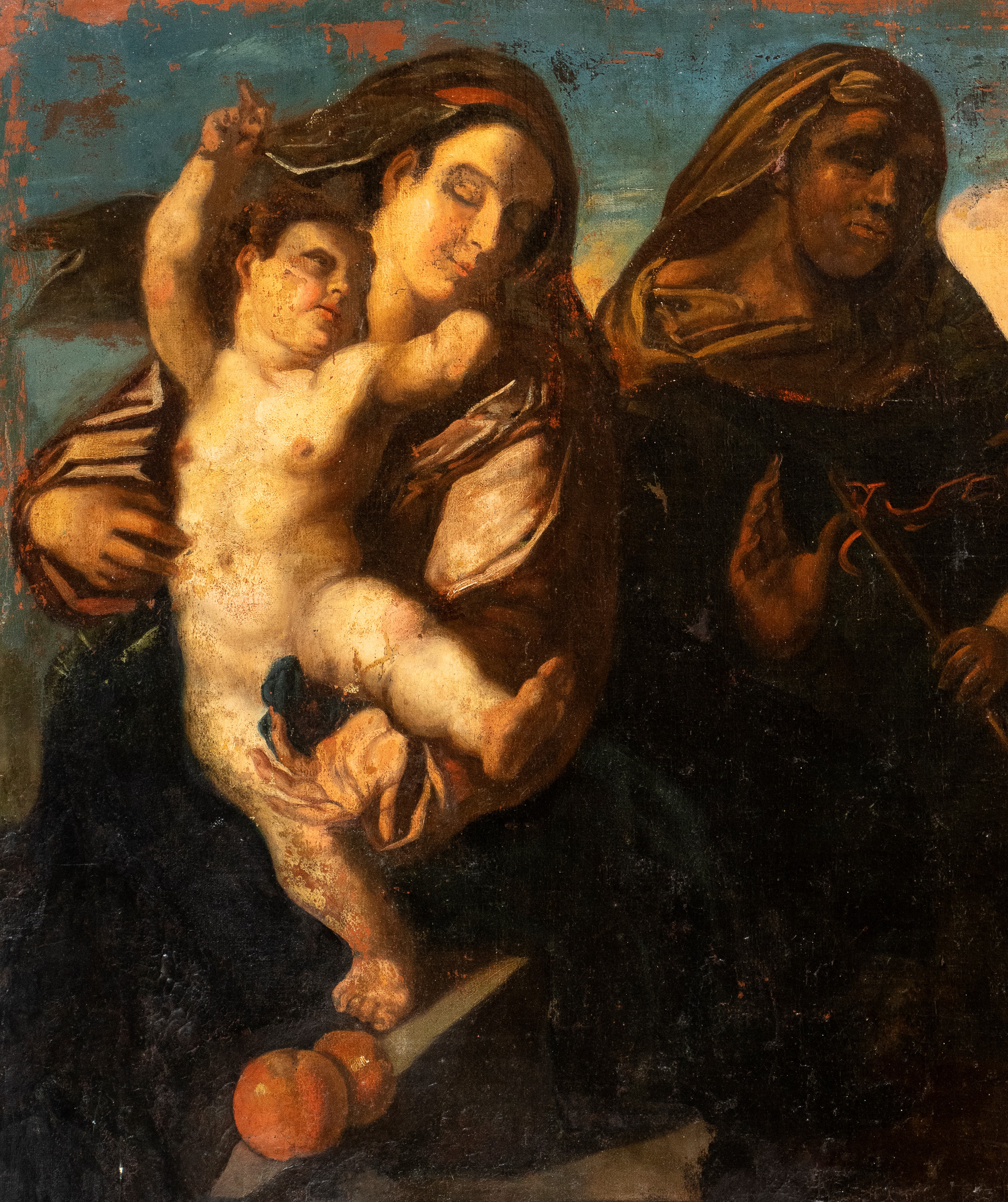 Scuola Emiliana, XVII Secolo - Sacra Famiglia con San Giovannino e Santa Elisabetta