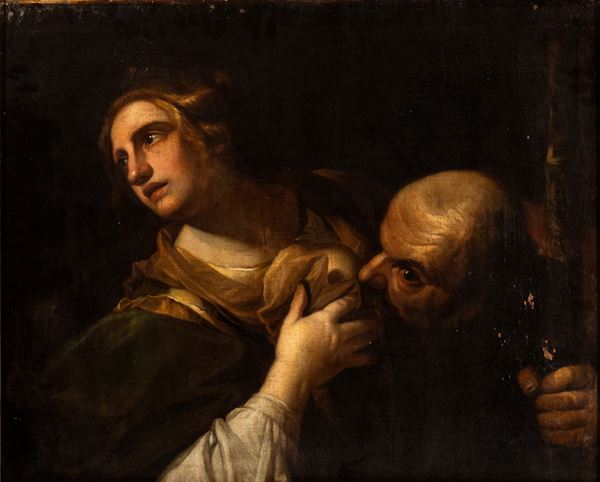 Artista genovese, prima met&#224; XVII secolo - Cimone and Pero (Roman Charity)