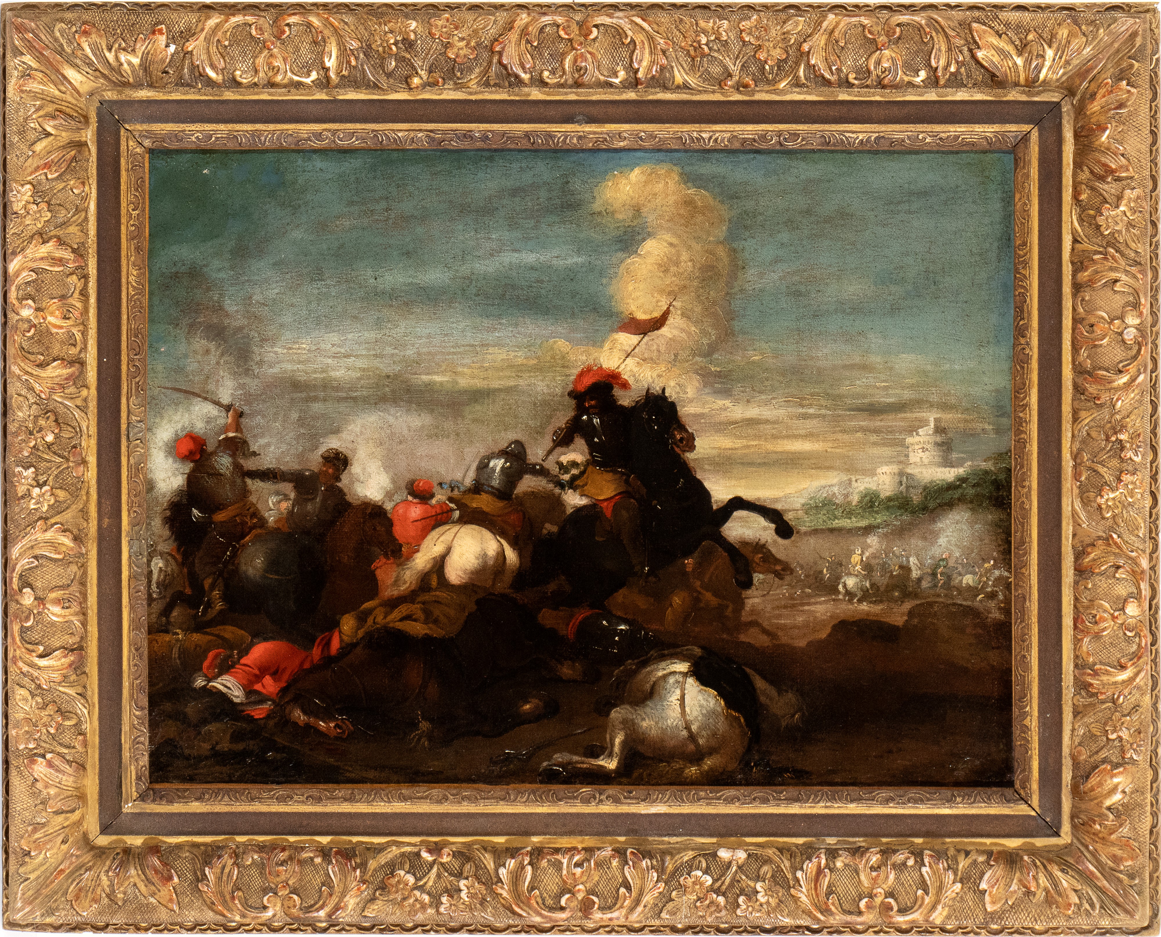Jacques Courtois il Borgognone - Scontro di Cavallerie