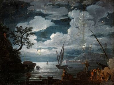 Paesaggio Costiero al Chiaro di Luna