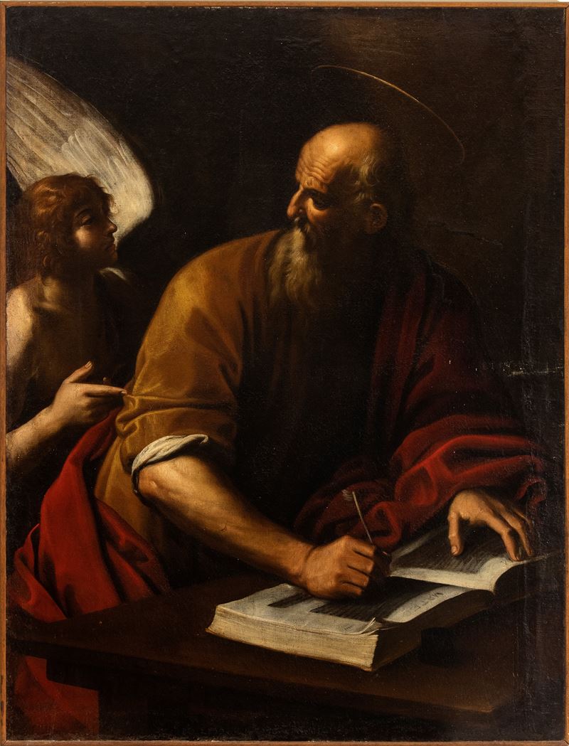 Artista Attivo a Roma, Prima Metà XVII Secolo - San Matteo e L'angelo