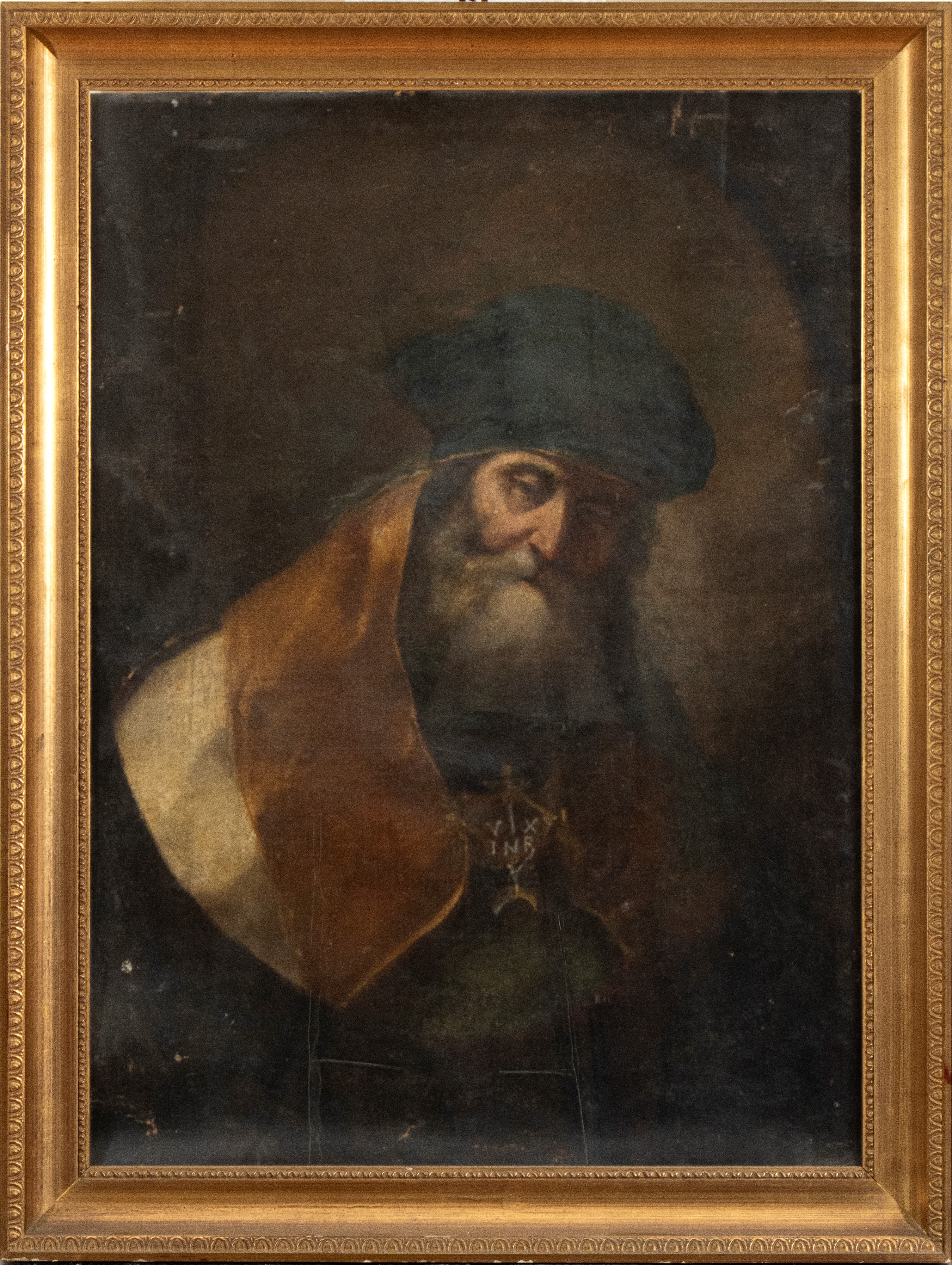 Artista Olandese, XVII - XVIII Secolo - Anziano Profeta con Turbante