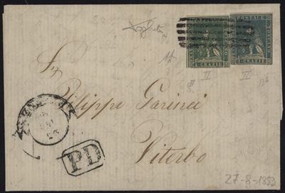 Toscana, Francobolli Ducali Usati in Governo Provvisorio - Lettera del 25.08.1859