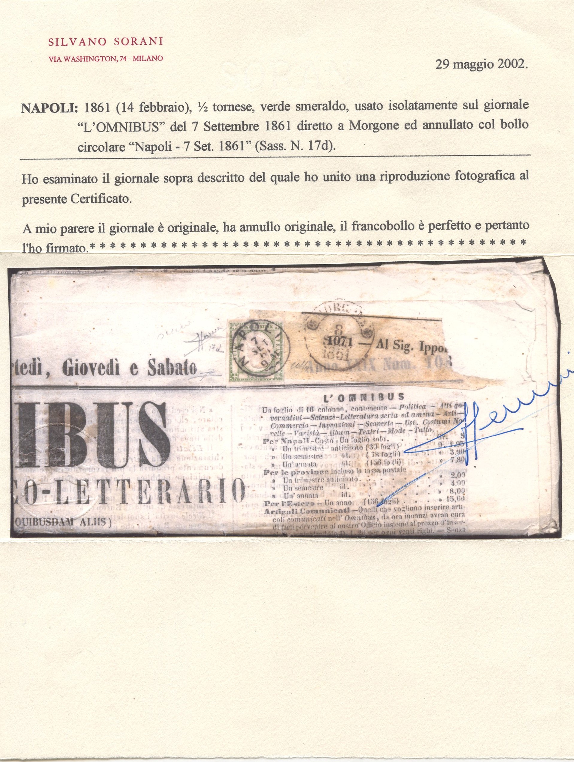 Province Napoletane - Mezzo Tornese Verde Smeraldo