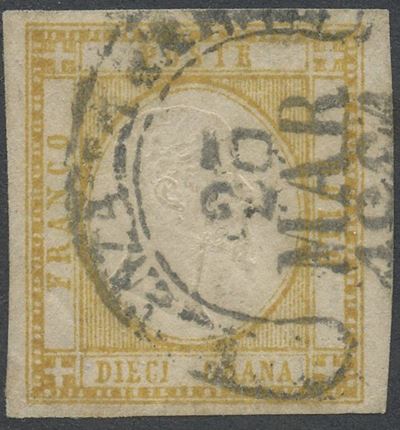 Prov. Napoletane - 10 Gr. Giallo Ocra