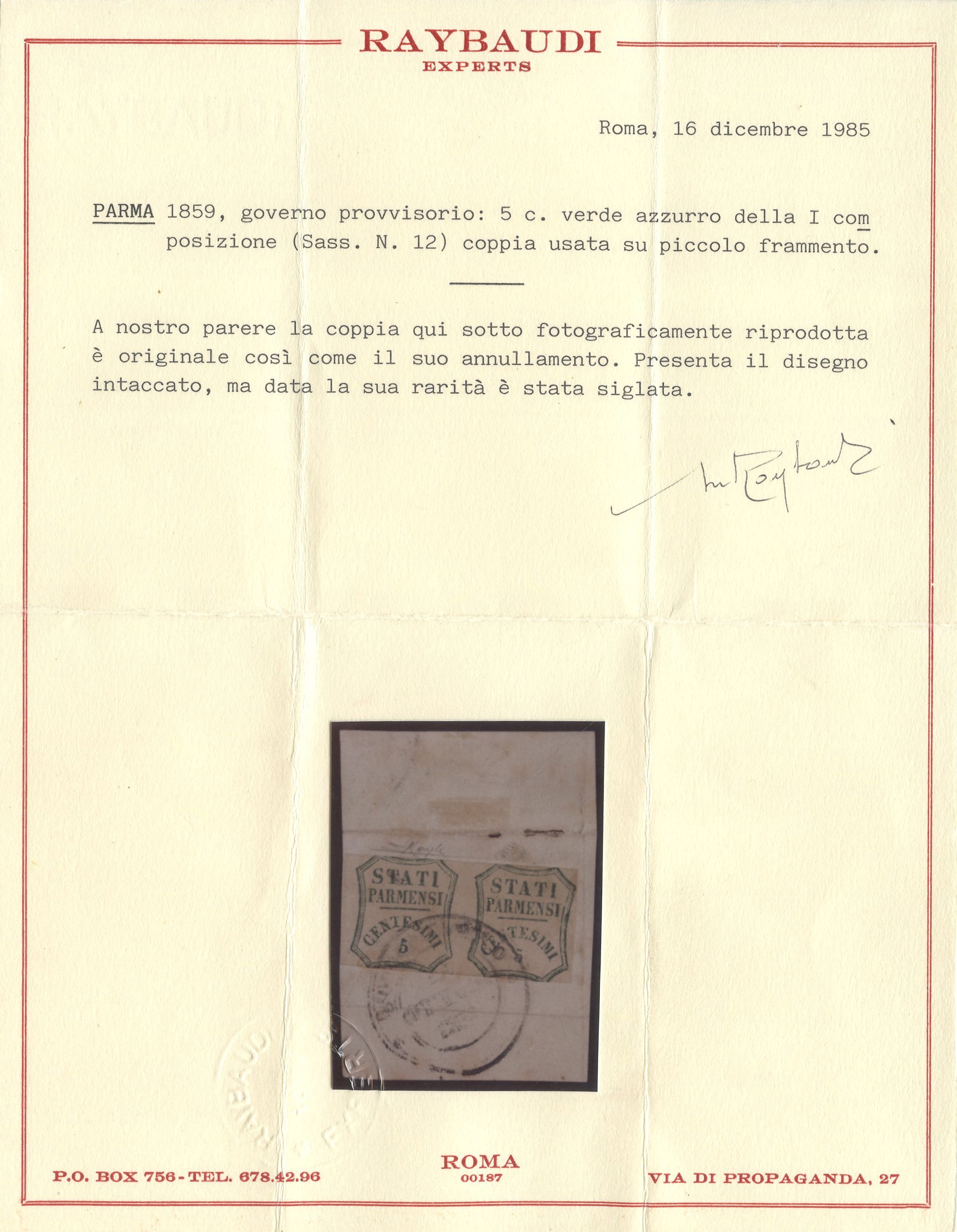 Parma - Governo Provvisorio