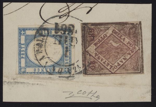 Naples - Mixed postage with Neapolitan Provinces