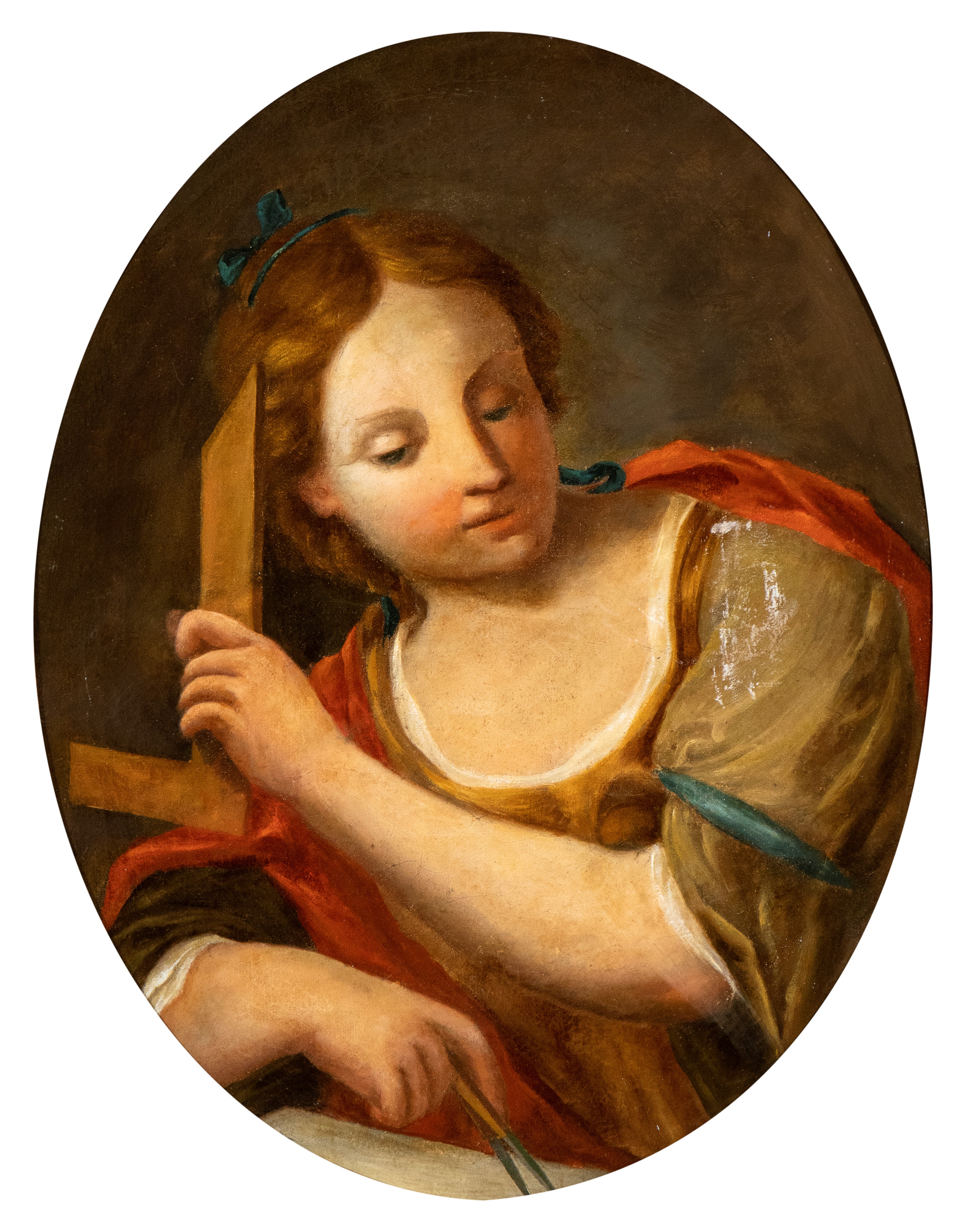 Artista Emiliano, XVIII Secolo - A) Allegoria della Musica; B) Allegoria della Geometria. Coppia ...