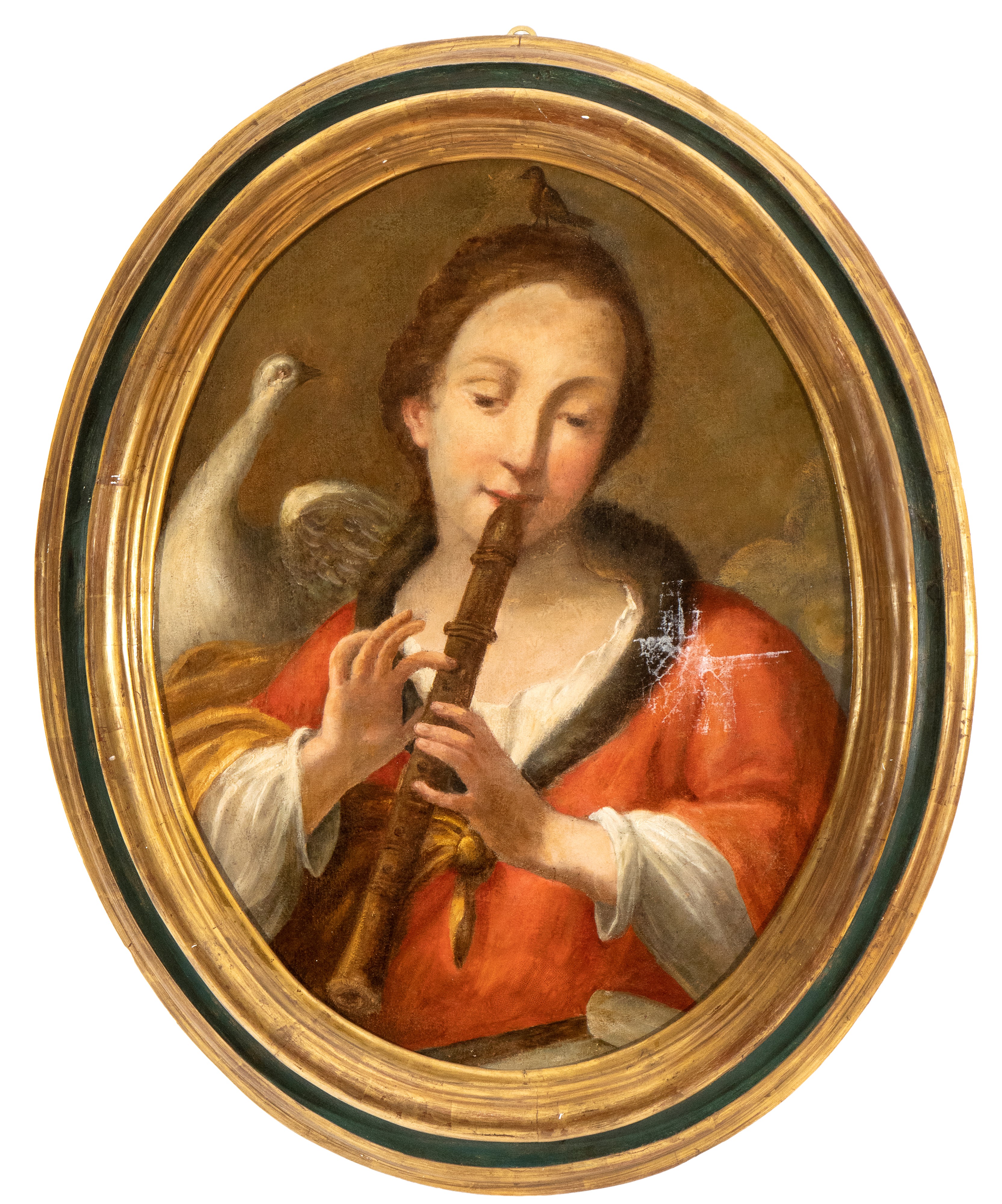 Artista Emiliano, XVIII Secolo - A) Allegoria della Musica; B) Allegoria della Geometria. Coppia ...