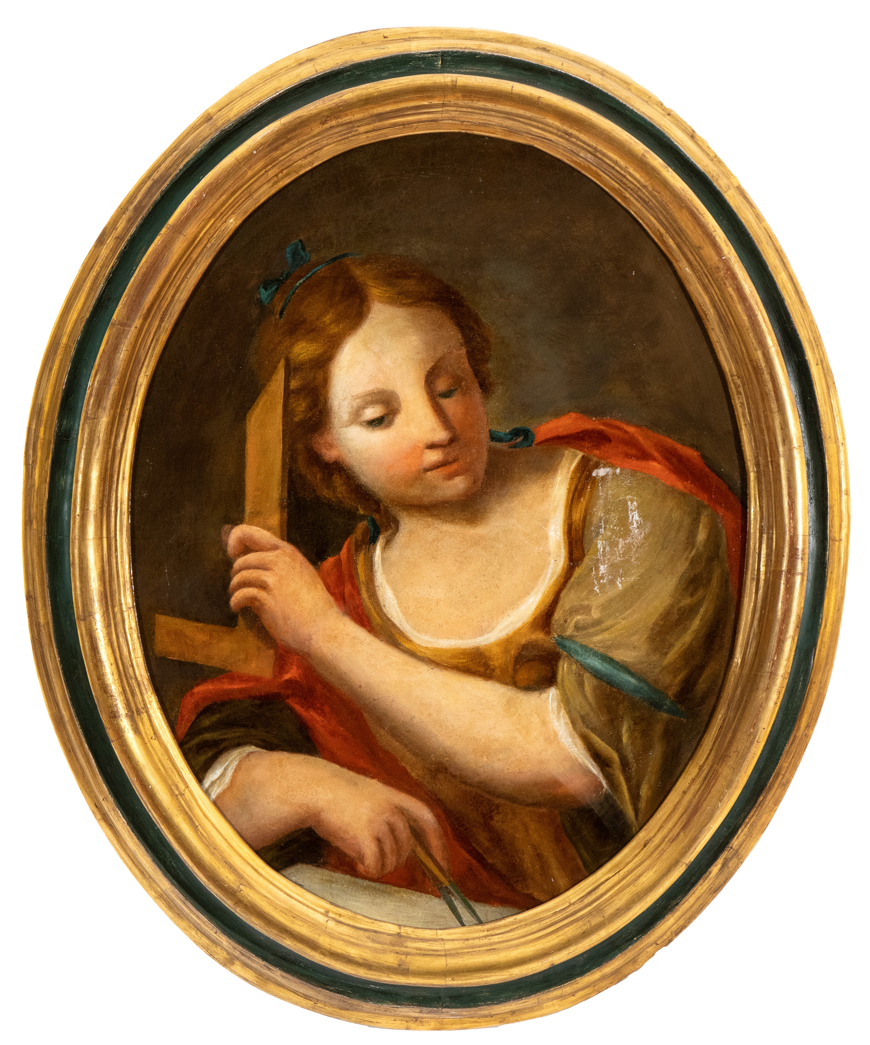 Artista Emiliano, XVIII Secolo - A) Allegoria della Musica; B) Allegoria della Geometria. Coppia ...