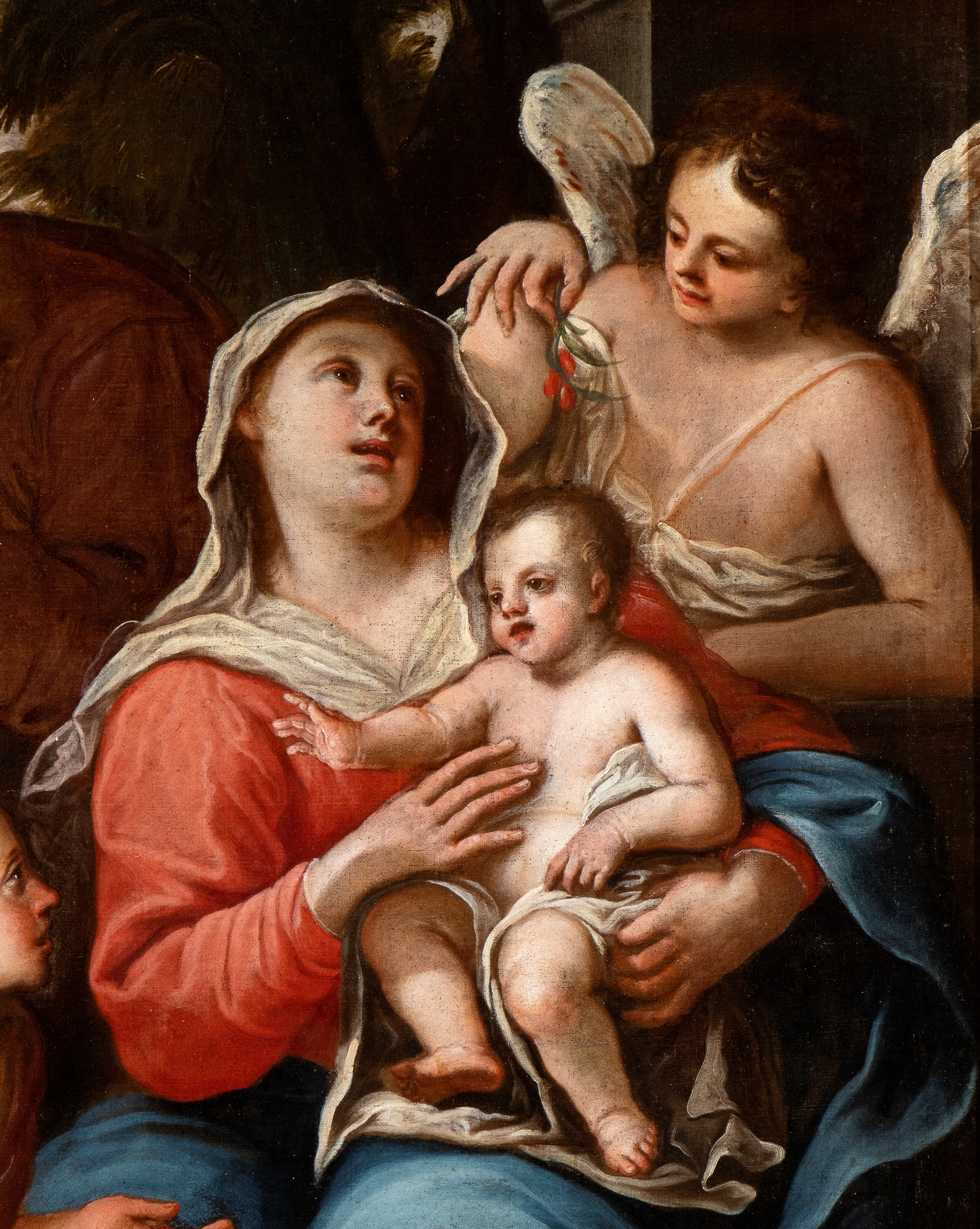 Artista Genovese, XVII Secolo - Riposo Durante la Fuga in Egitto