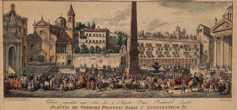 Bartolomeo Pinelli, Ferdynand Chotomski-dienhejm - Urbem Ingreditur Anno 1680 Die 4 Augusti Dux R...