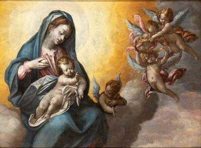 Madonna Lactans in Gloria