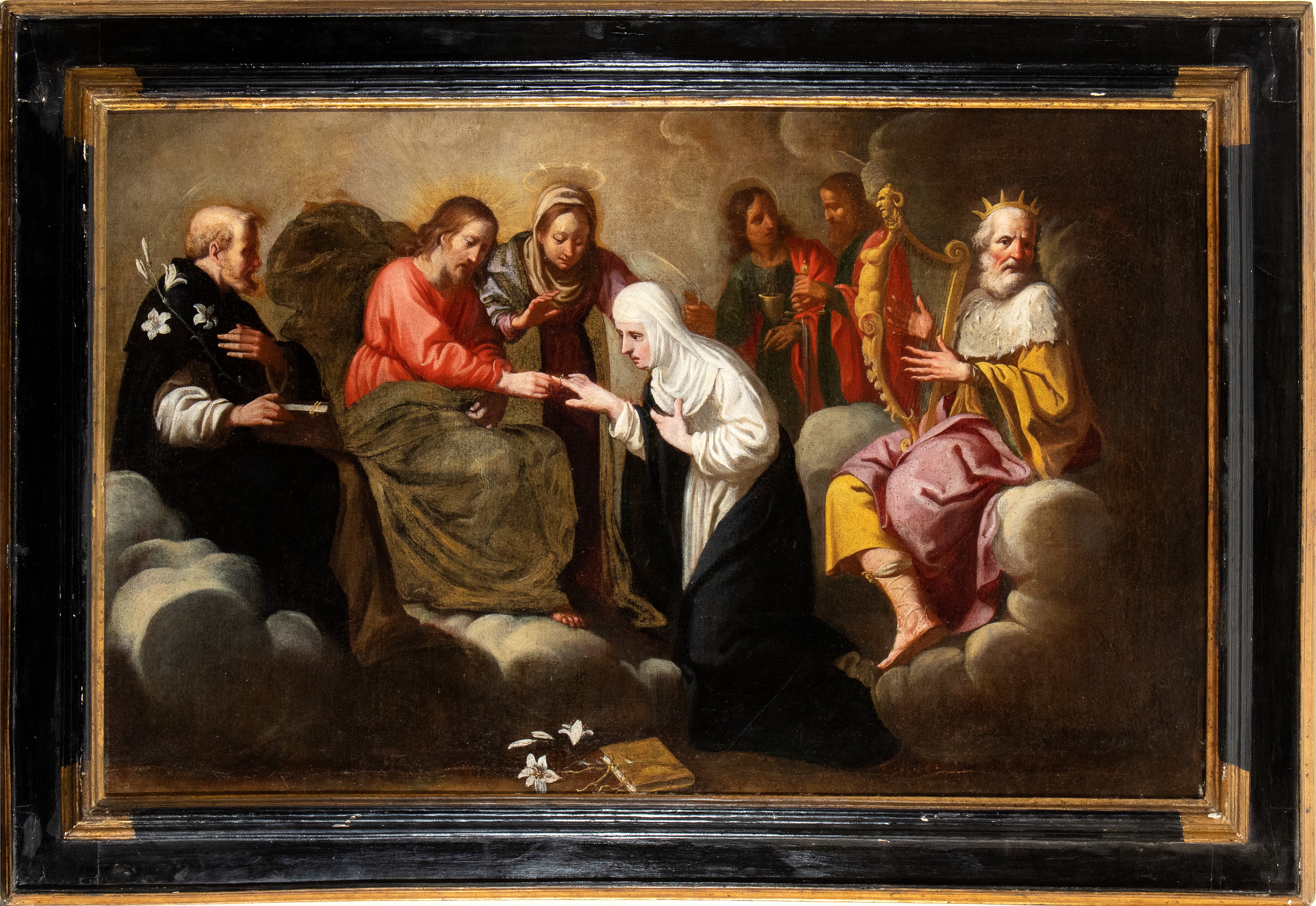 Artista Emiliano, XVIII Secolo - Matrimonio Mistico di Santa Caterina da Siena