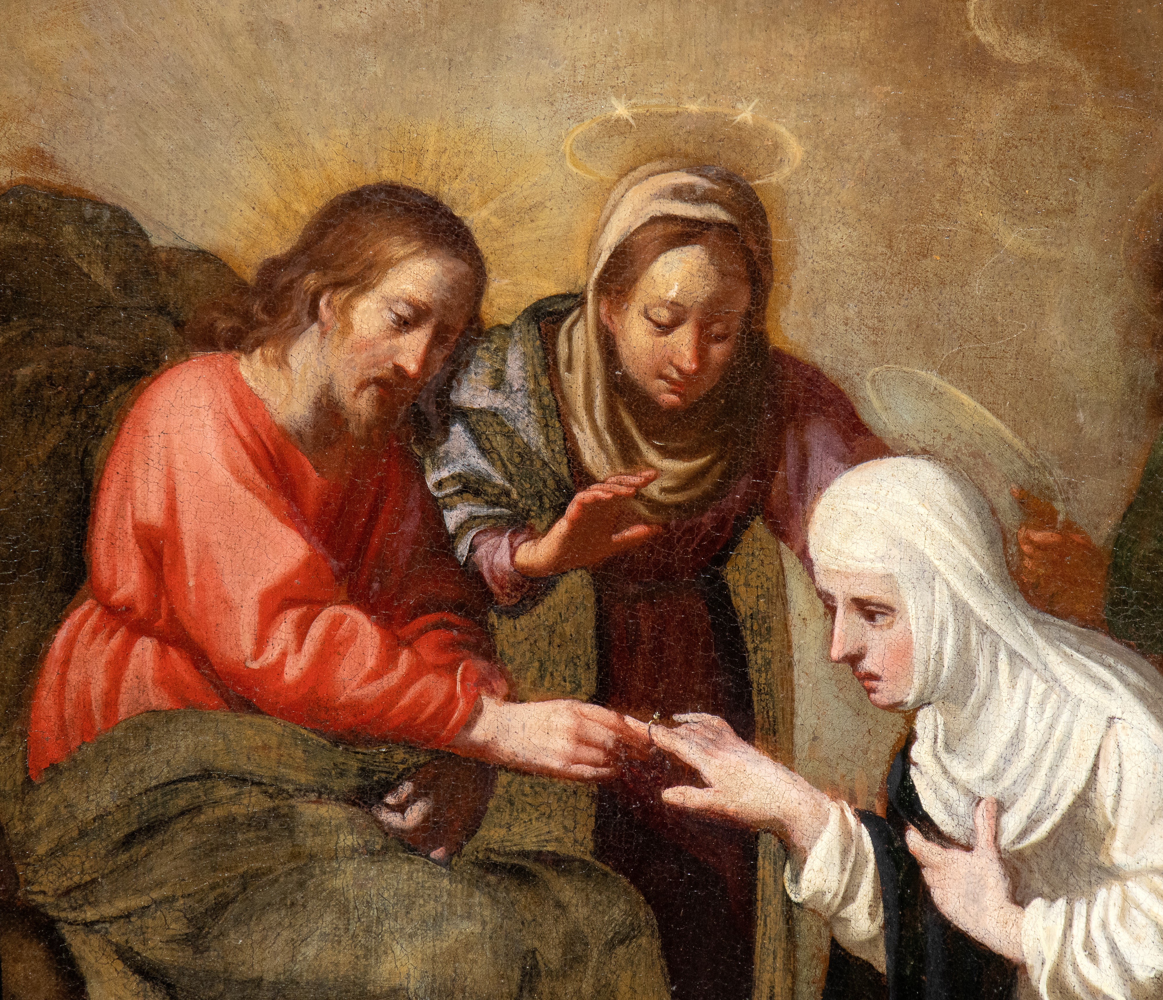 Artista Emiliano, XVIII Secolo - Matrimonio Mistico di Santa Caterina da Siena