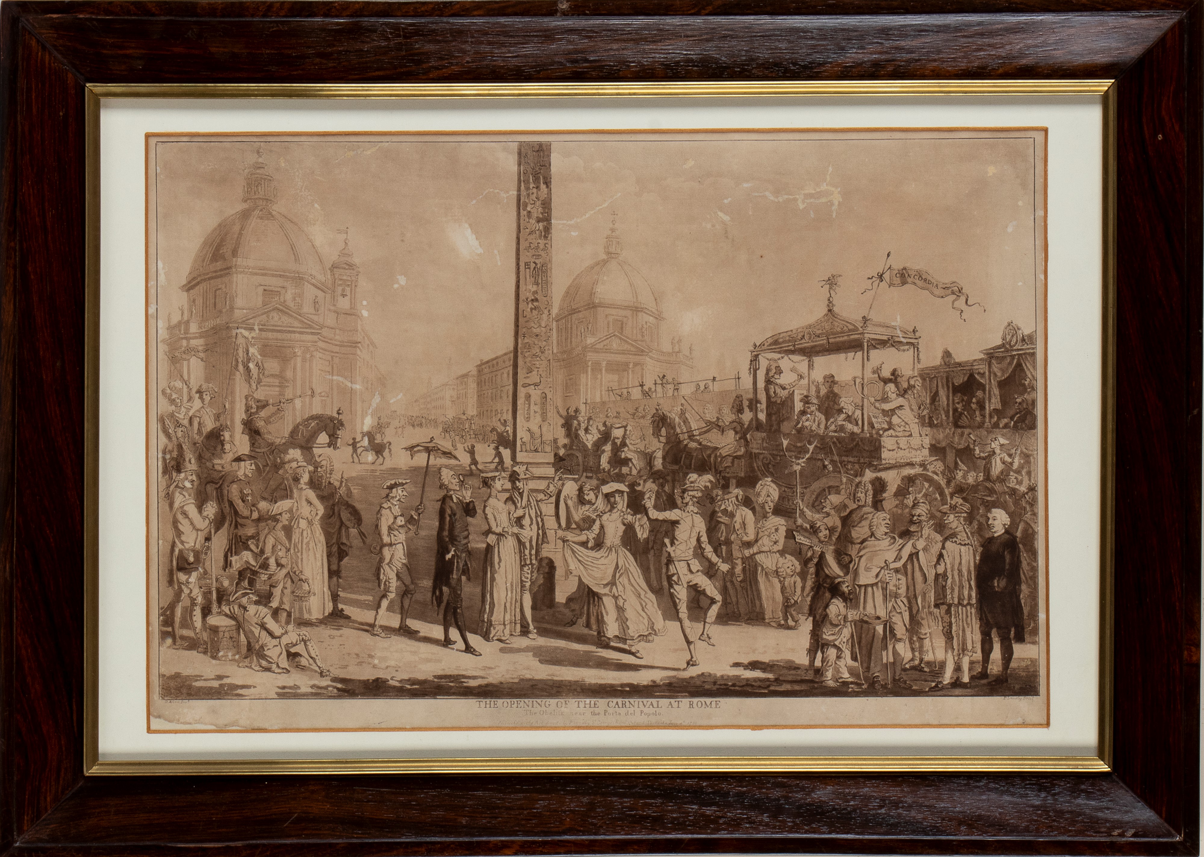 Paul Sandby - L'apertura del Carnevale a Roma