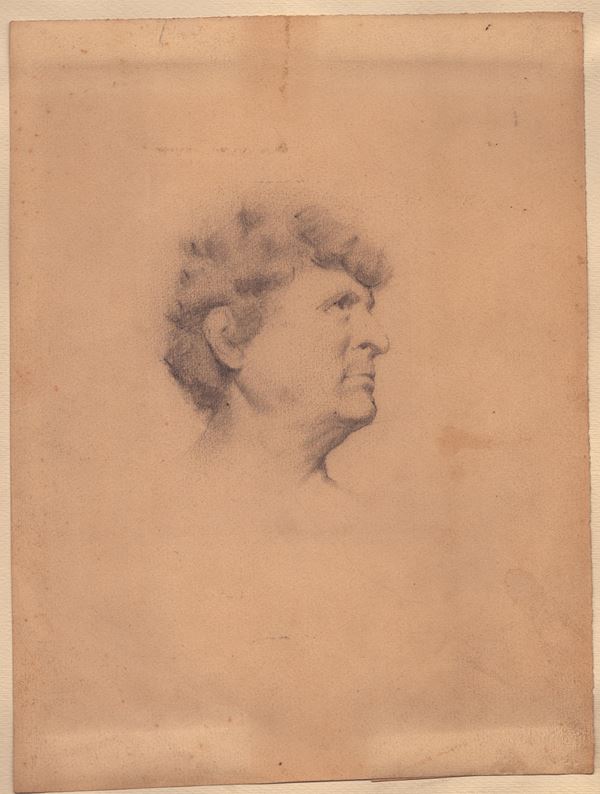 Study for a Male Face  (early 19th century)  - Auction Old and Modern Prints, Drawings and Maps - Bertolami Fine Art - Casa d'Aste